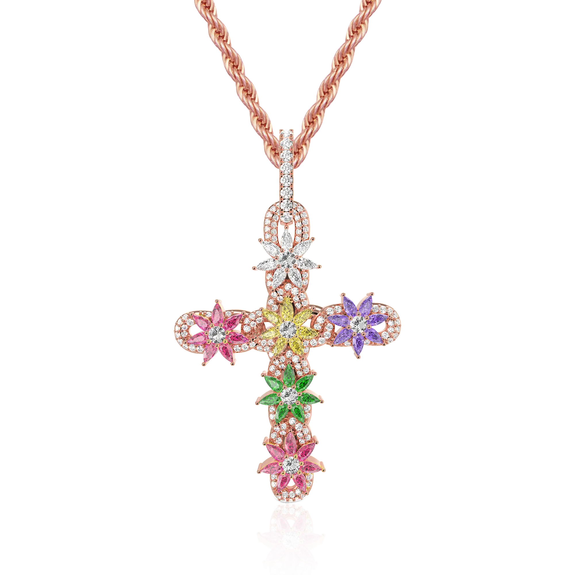 Women's Lily Infinity Cross Pendant