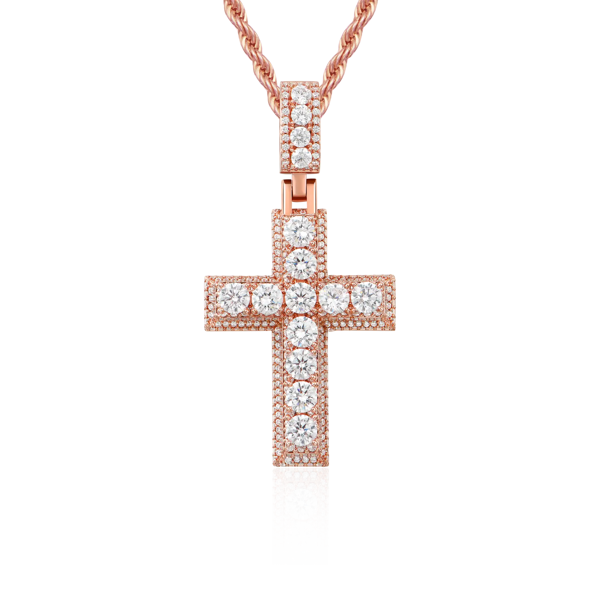 Brilliance Layered Cross Pendant