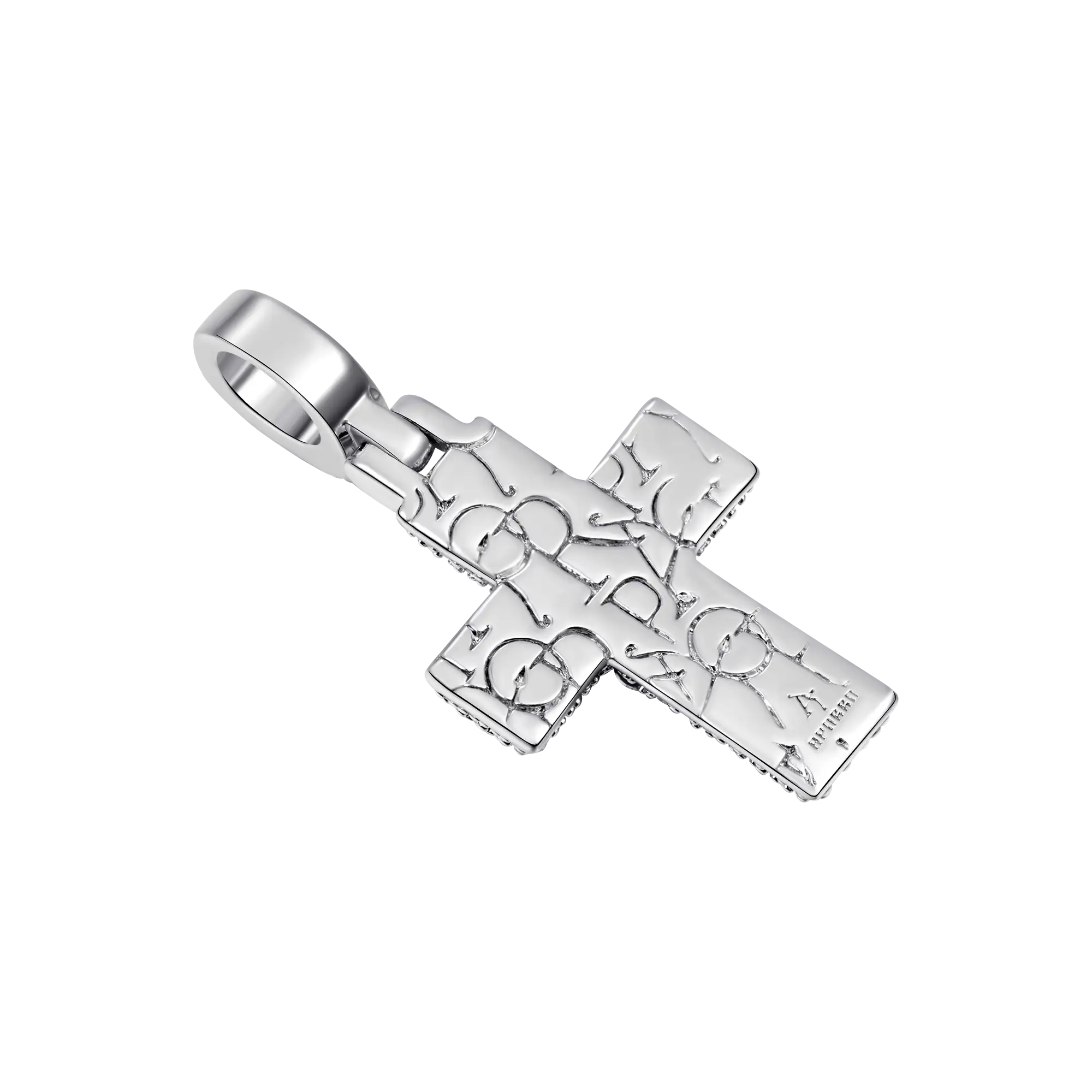 Moissanite Brilliance Layered Cross Pendant - Small