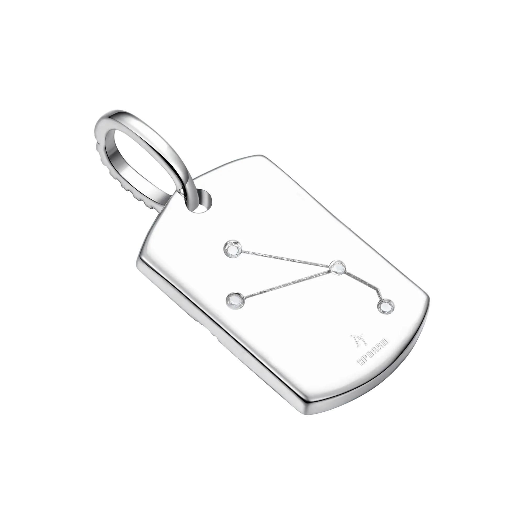 Zodiac Dog Tag Pendant