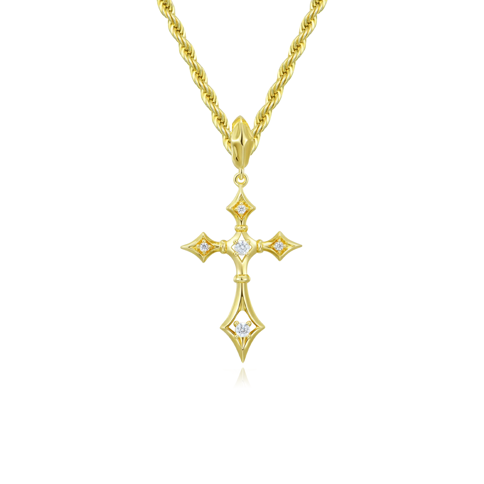 Ciondolo croce Modern Essentials & Set di catene