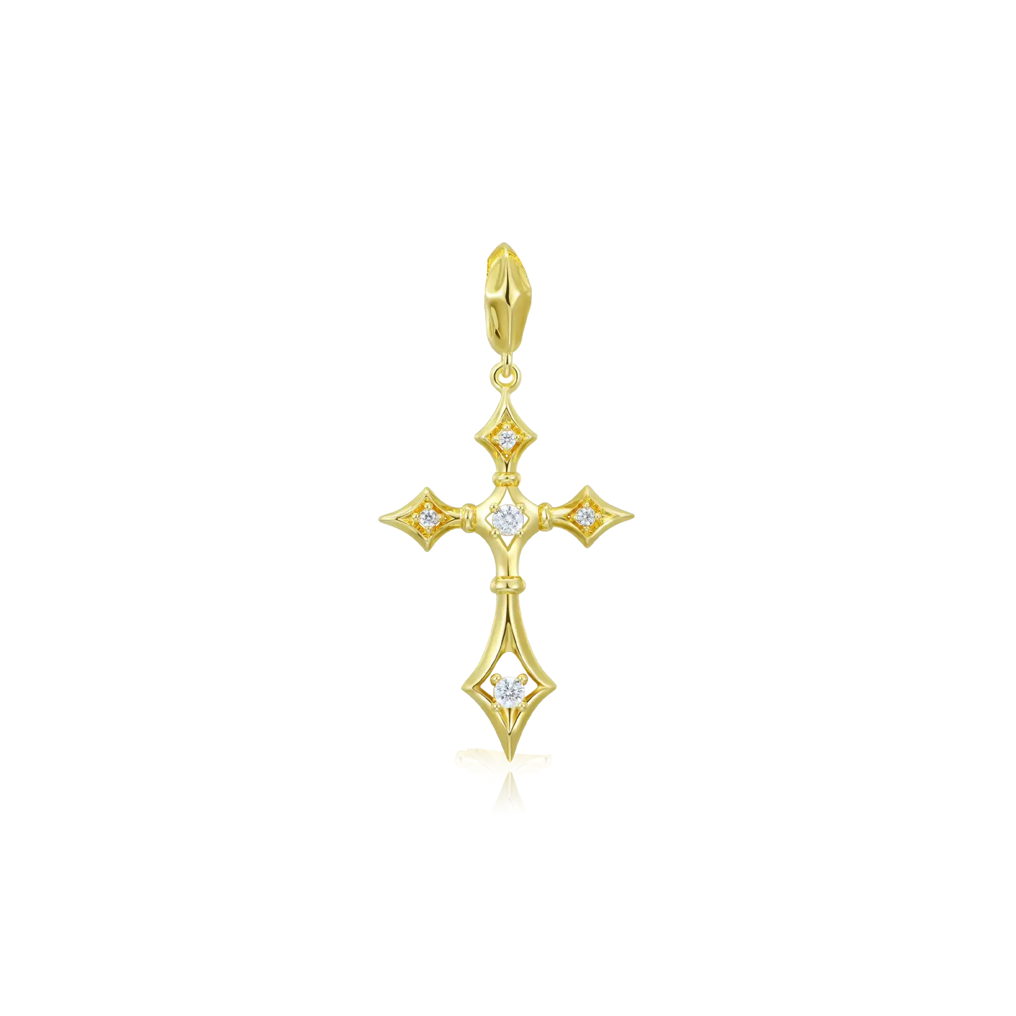 Moissanite Sanctum Cross Pendant