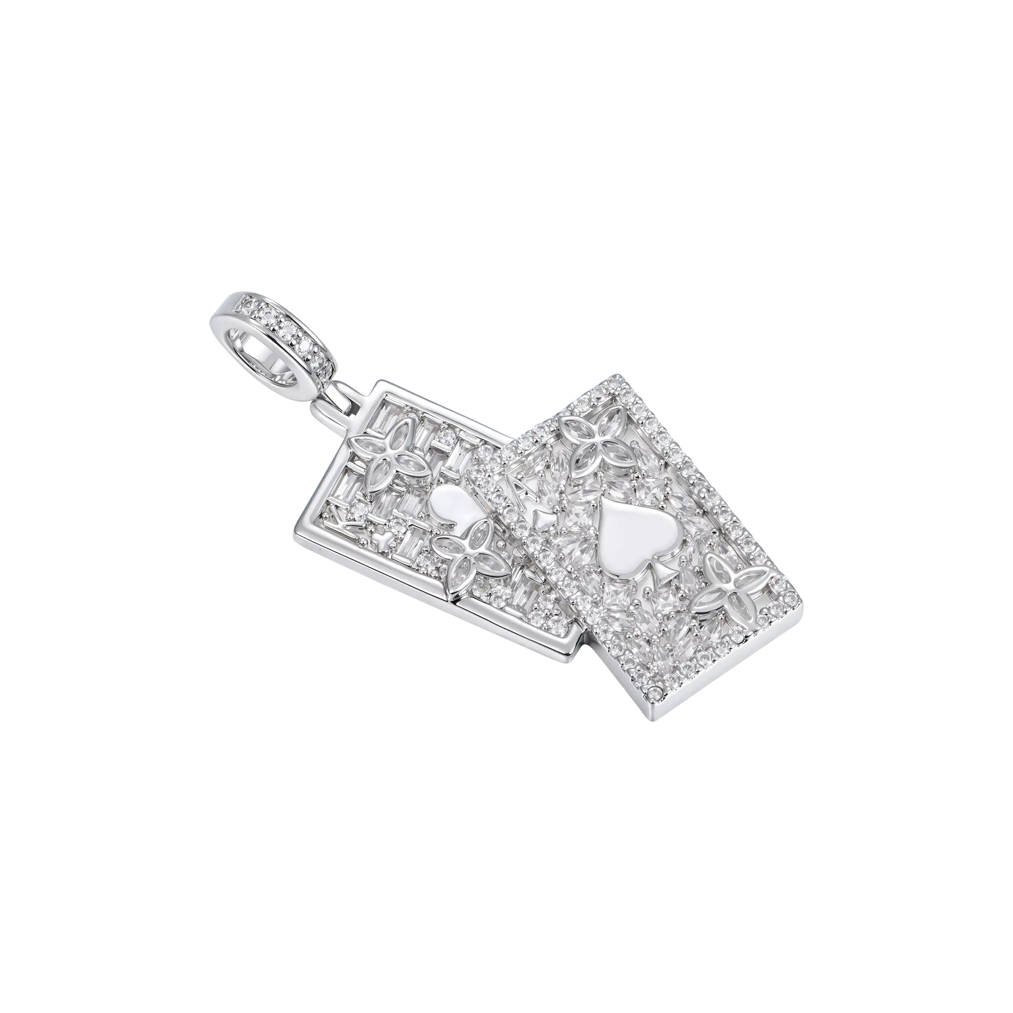 Women's Iced Spade Poker Pendant