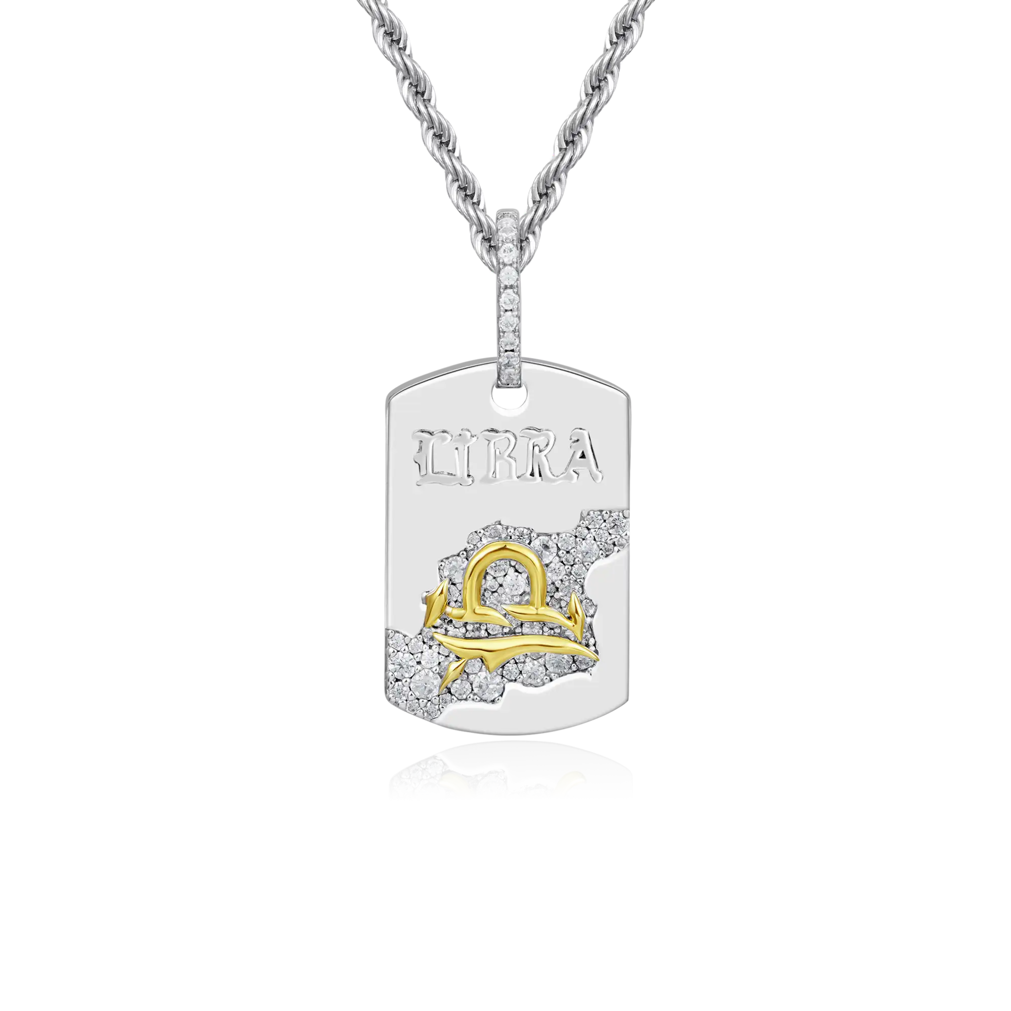 Zodiac Dog Tag Pendant