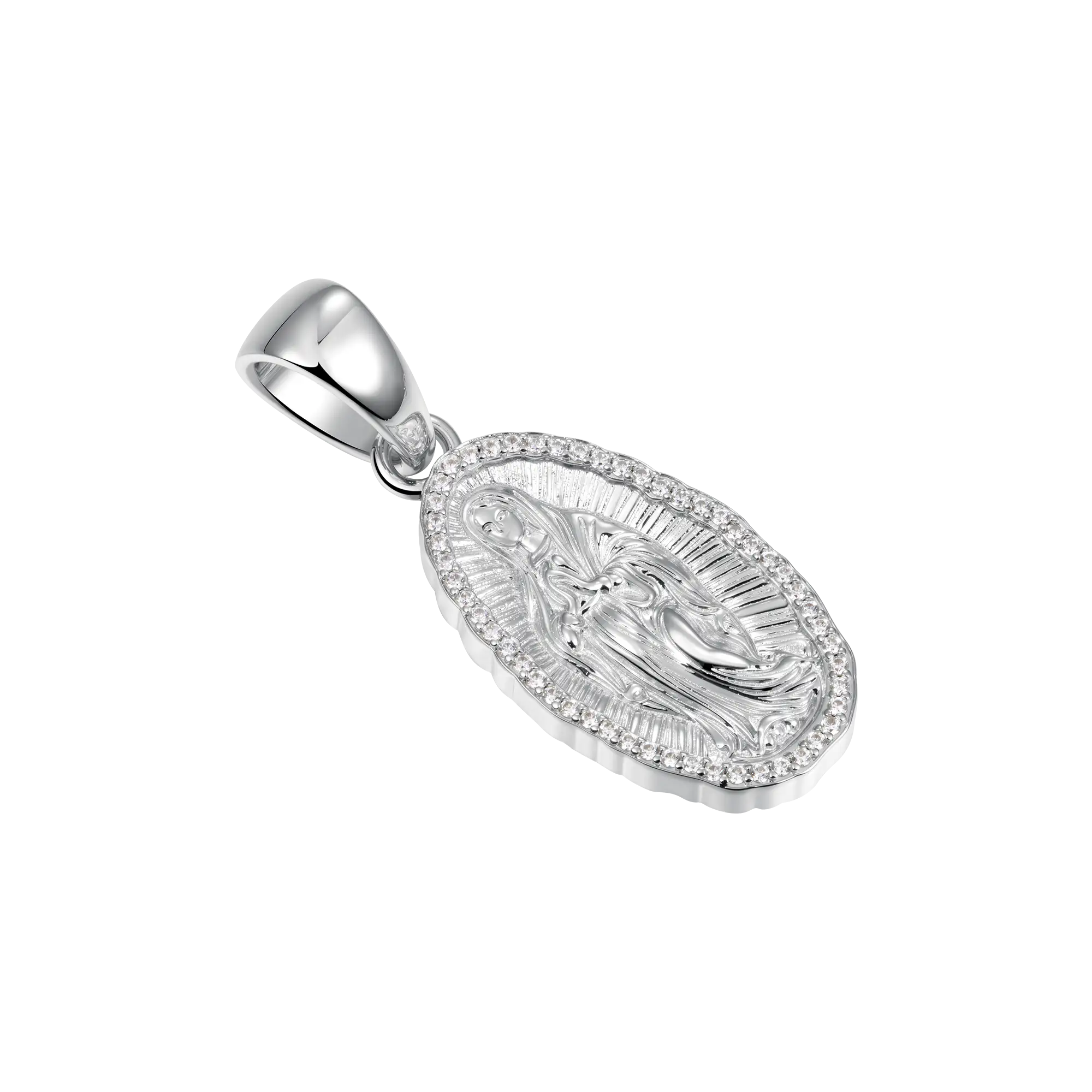 Saint Mary Pendant & Custom Virgin Mary Necklace Set