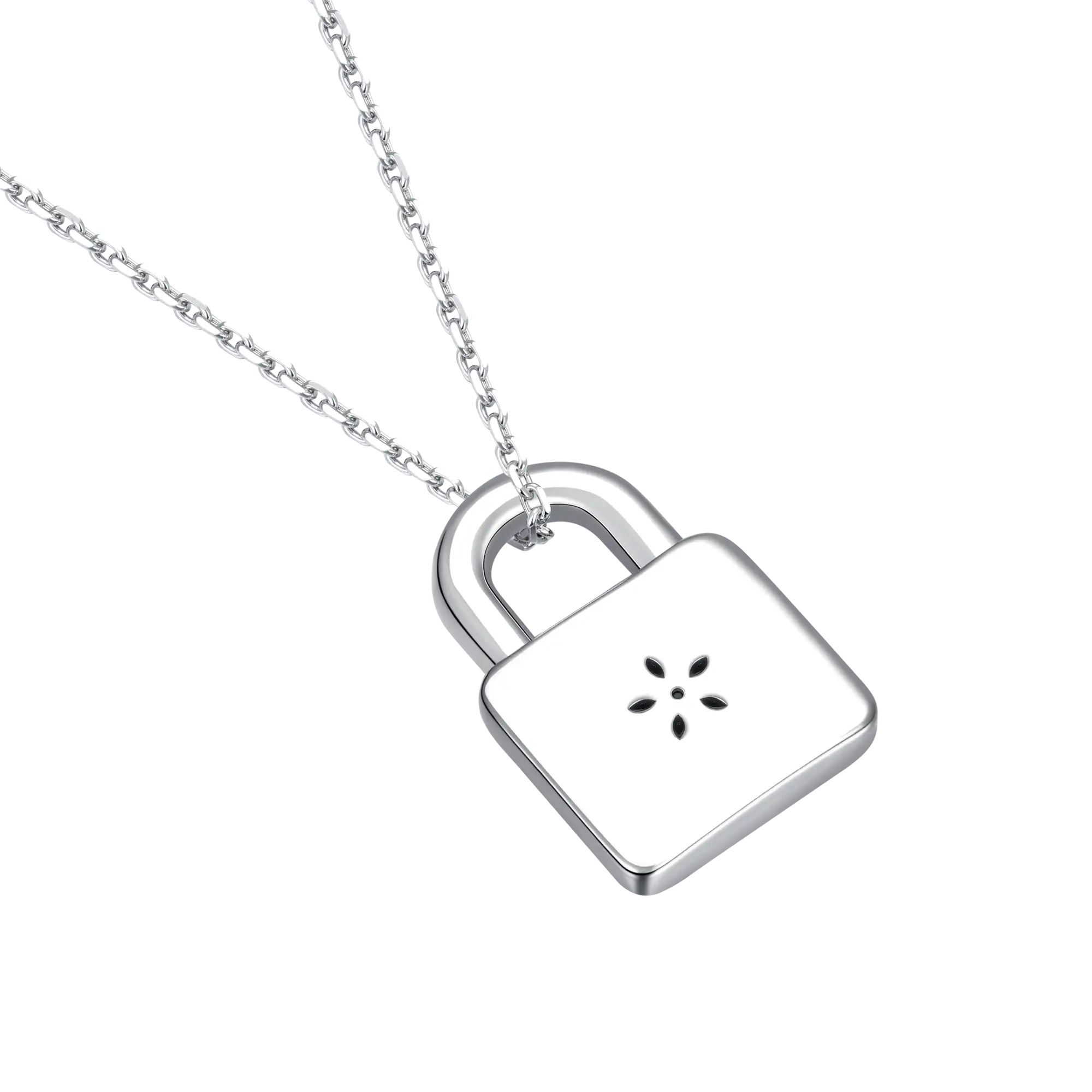 Sparkling Cherry Blossom Lock Pendant