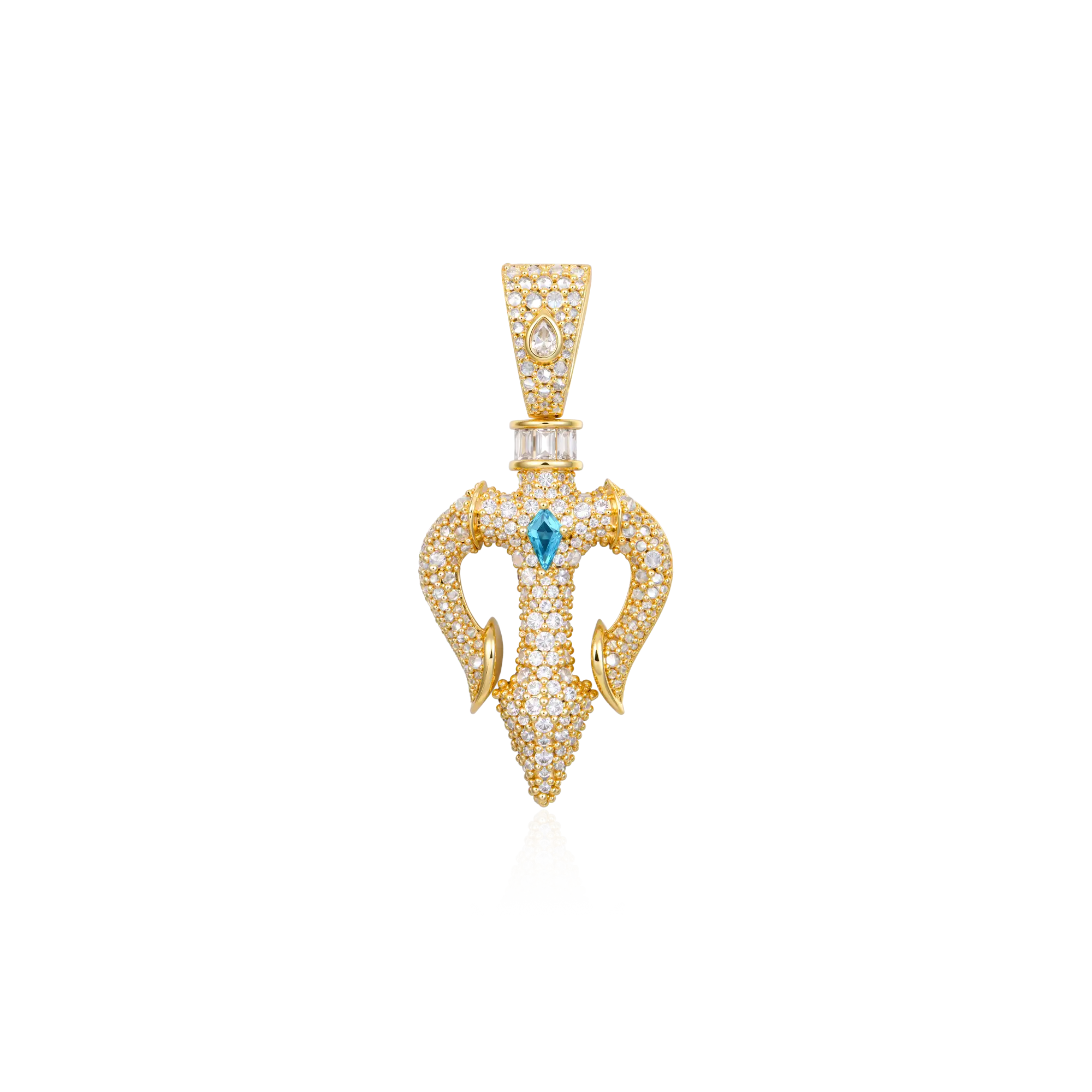 Ocean Sovereign Dual Trident Pendant