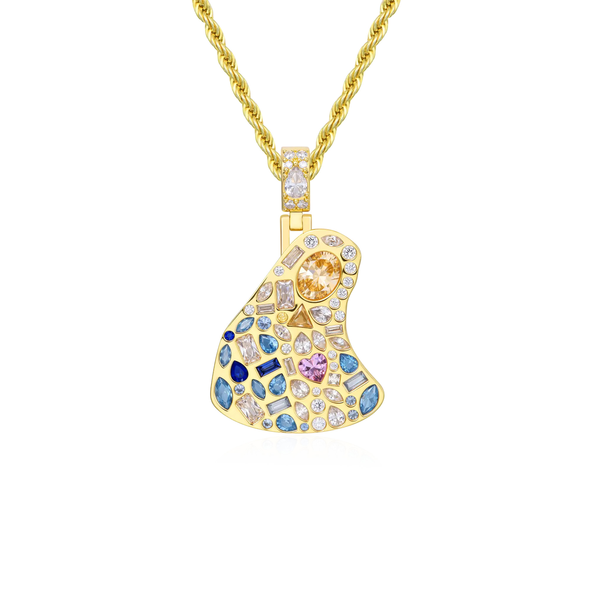 Sacred Mosaic Mary Pendant
