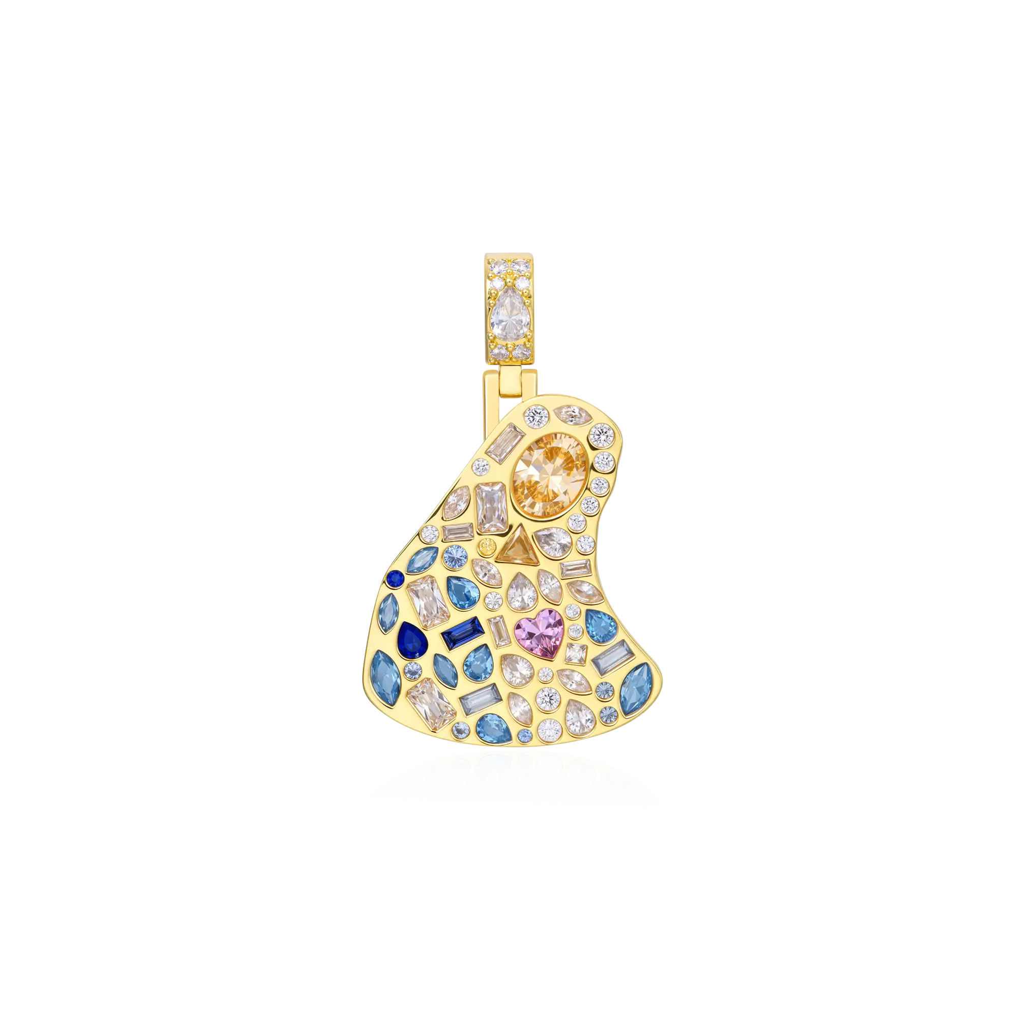 Sacred Mosaic Mary Pendant