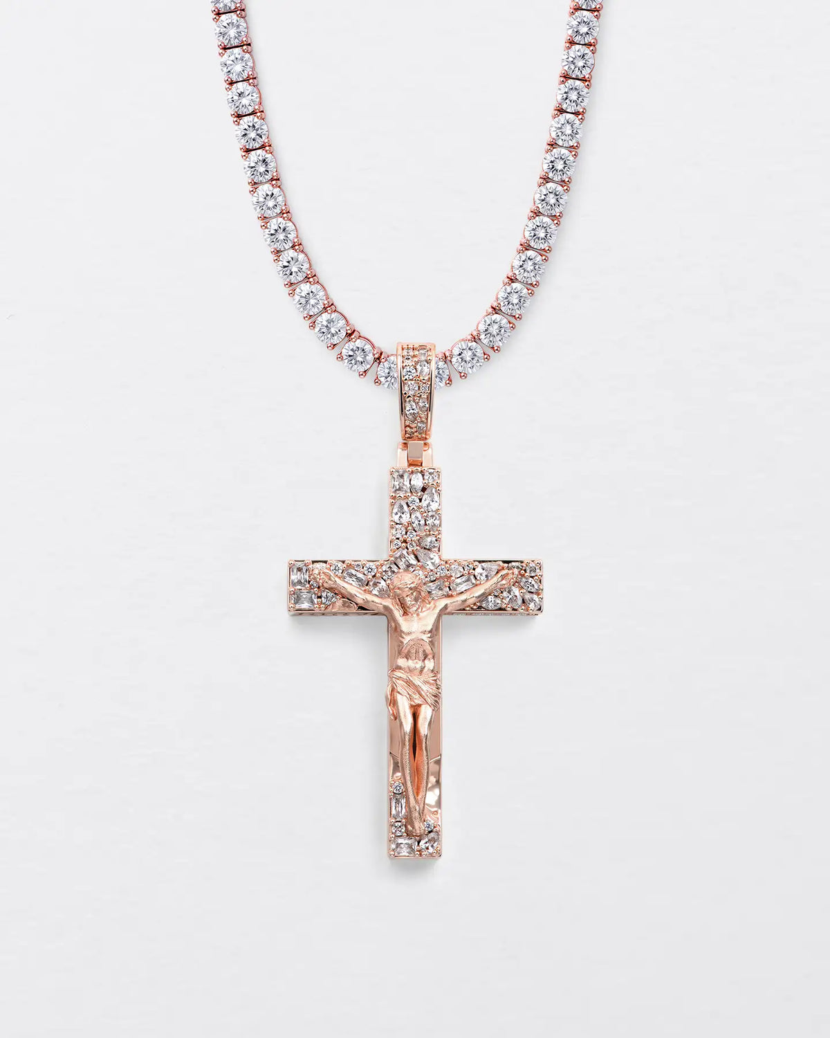 Fancy-Cut Jesus Cross Pendant