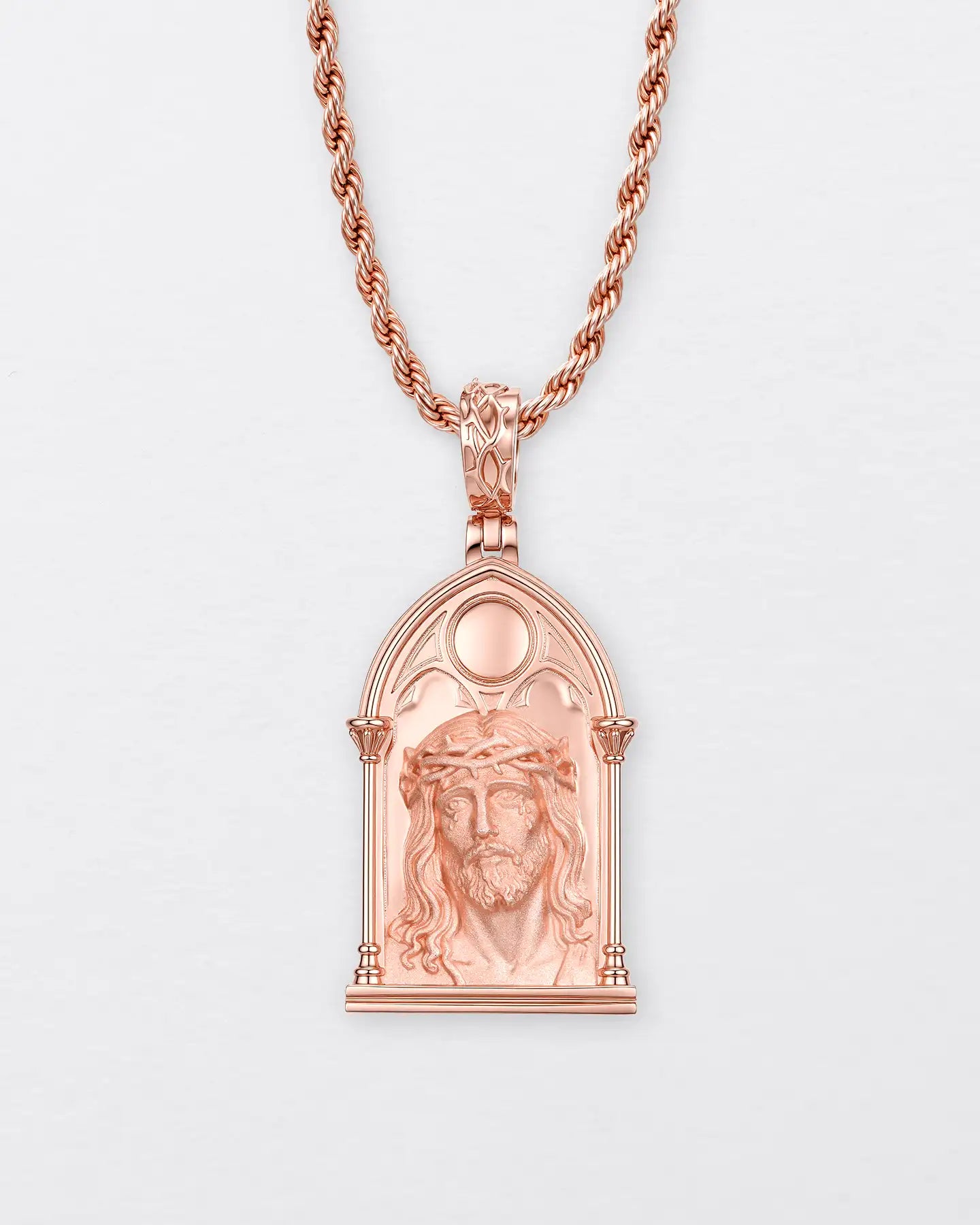 Gothic Window Jesus Pendant