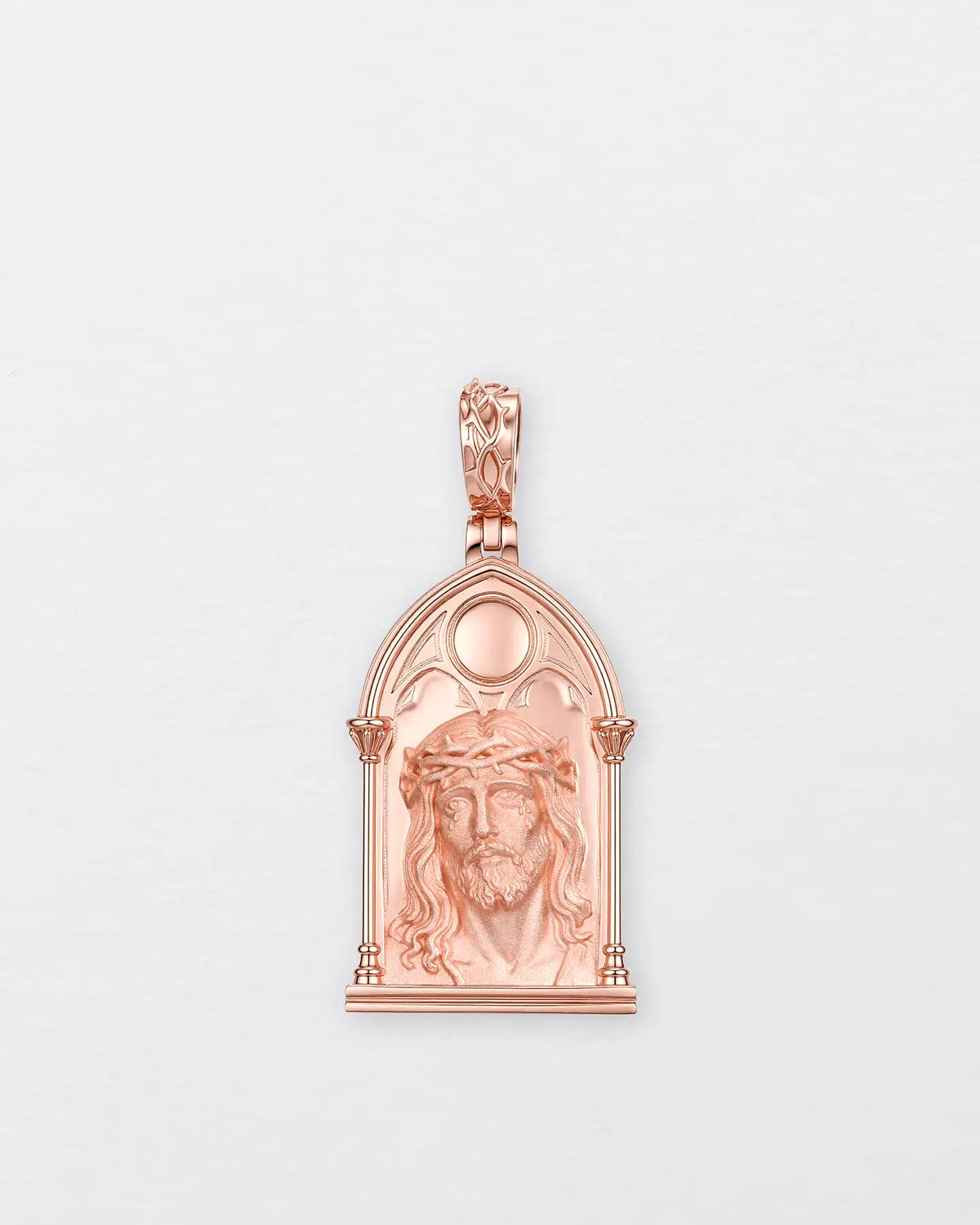 Gothic Window Jesus Pendant