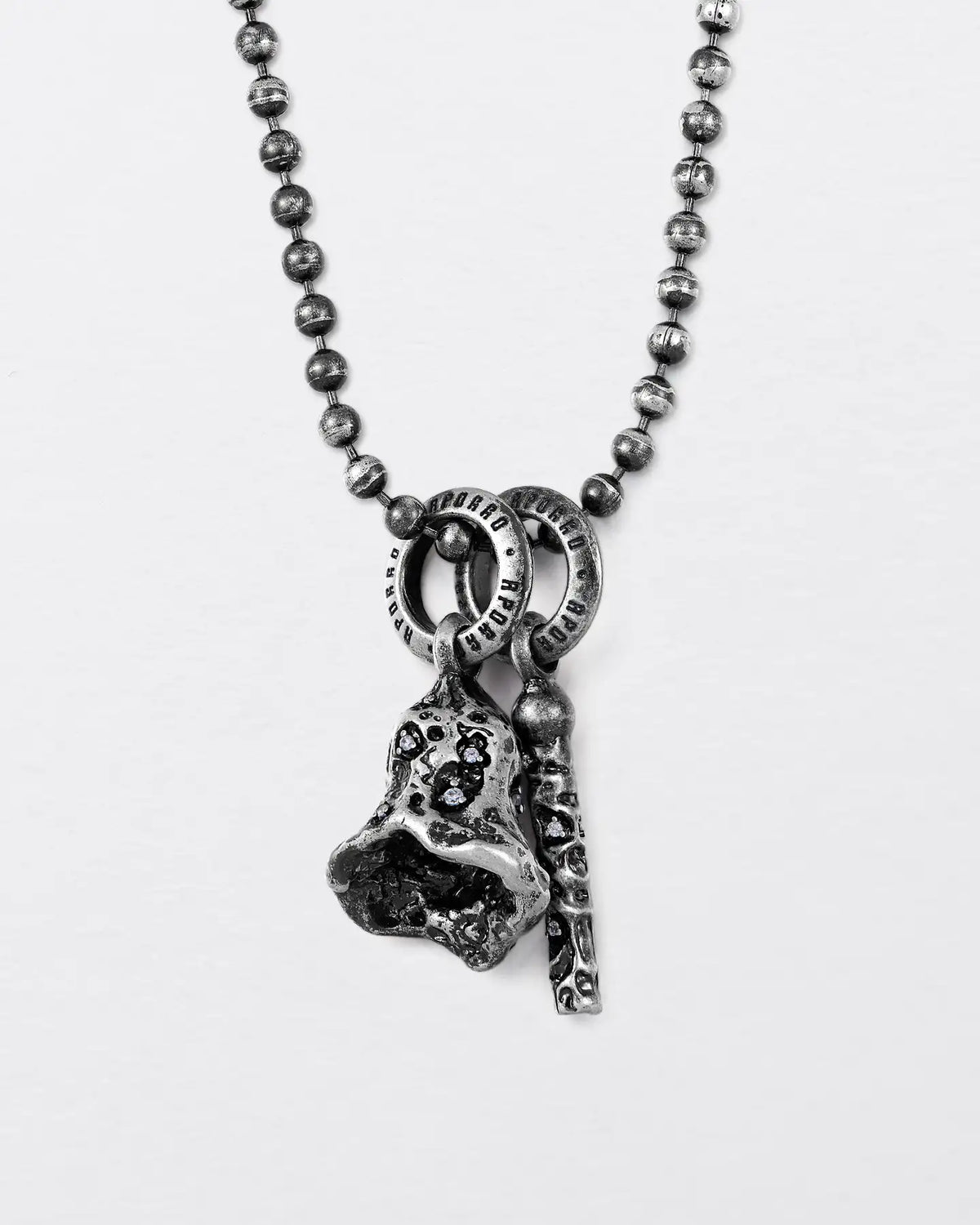 BELL & MONOLITH WEATHERED NECKLACE