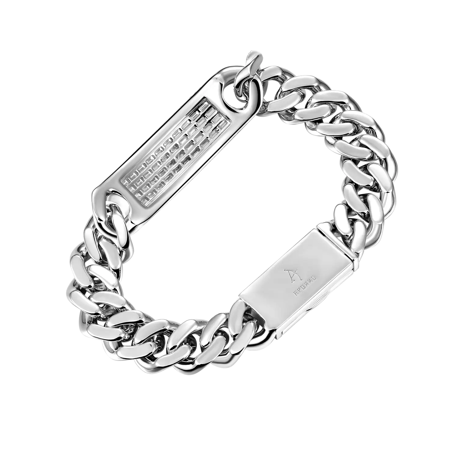 12mm -Eisname benutzerdefiniertes kubanisches Armband