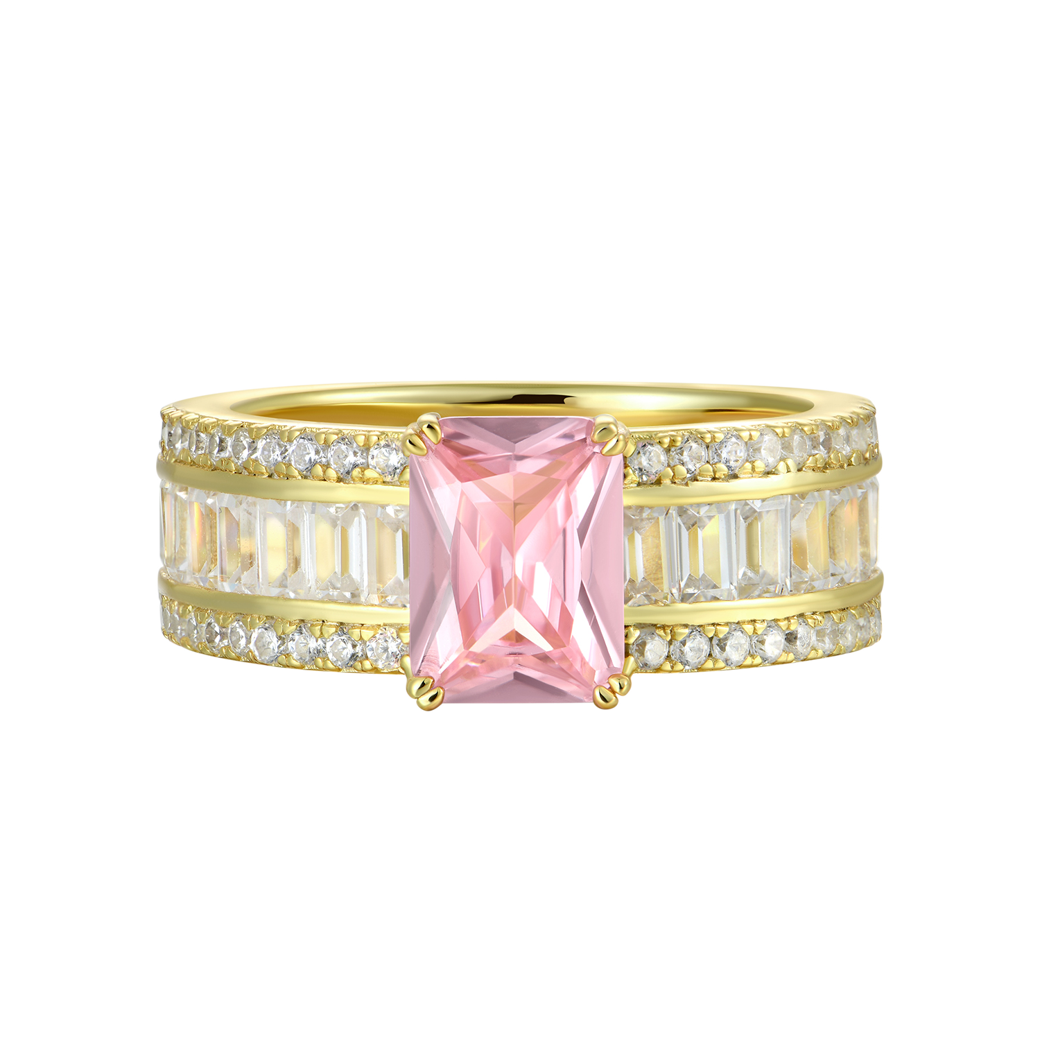 Custom Emerald Cut Band Ring