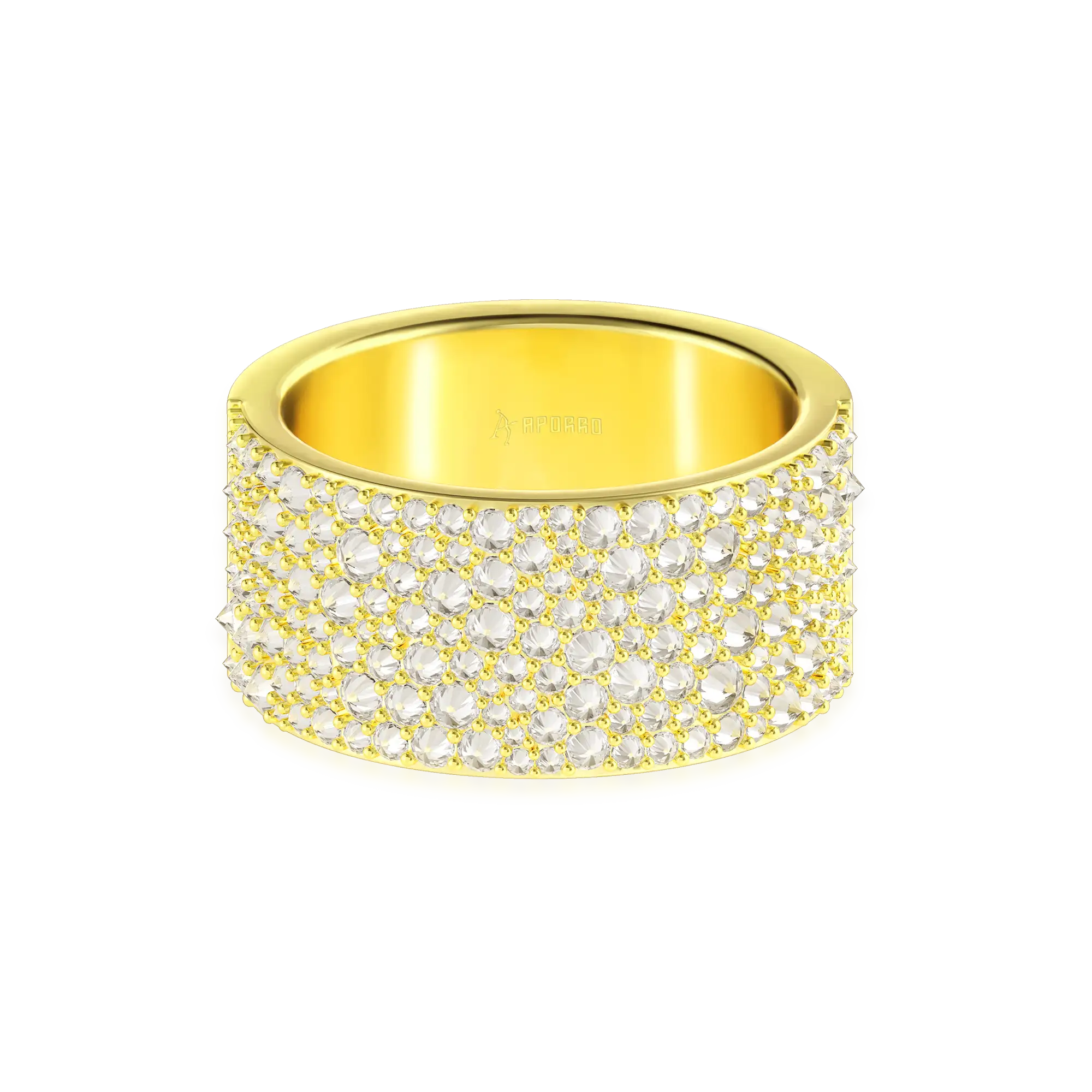 Moissanite Reverse Set Diamond Band Ring