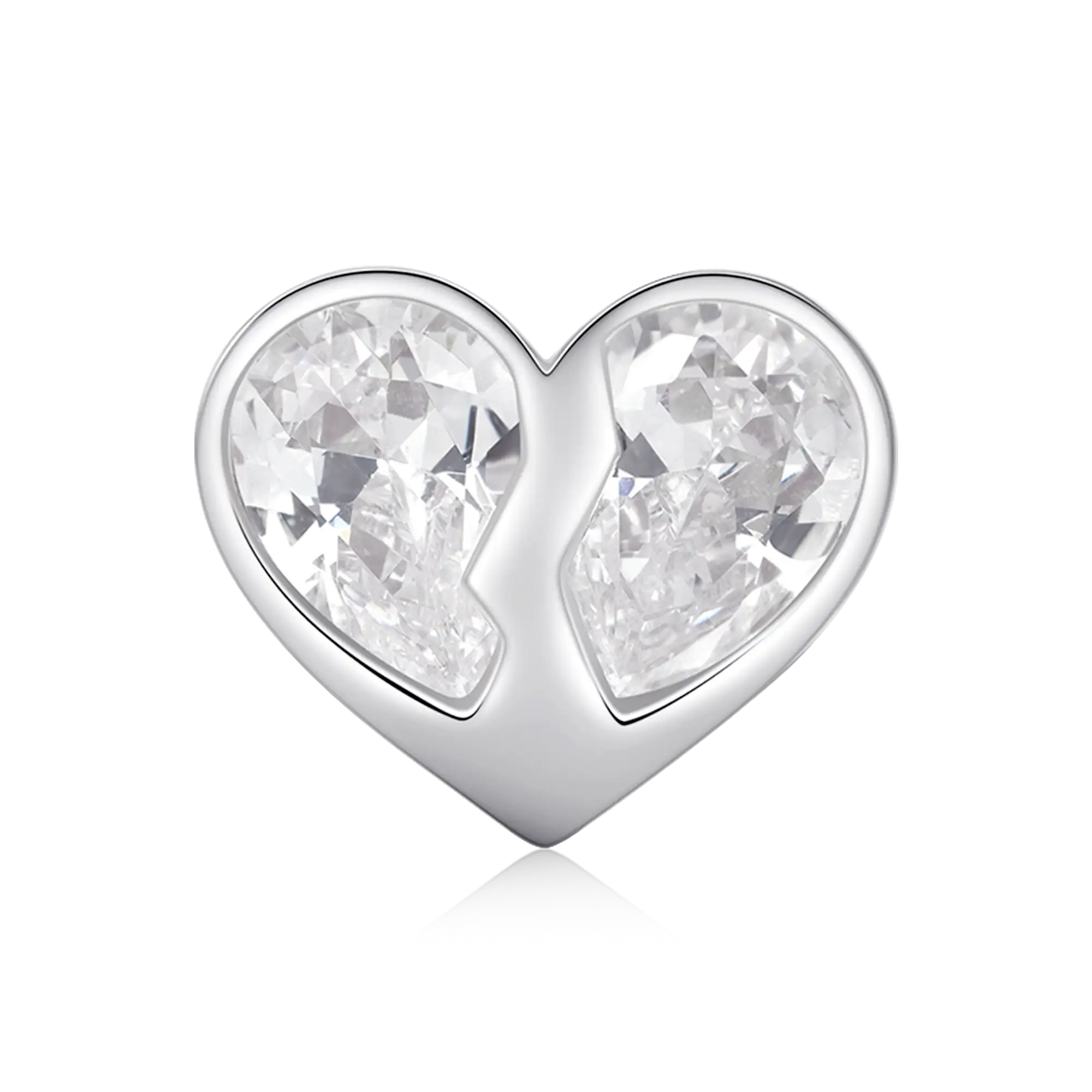 Moissanite Radiant Hearts Entwined Ring