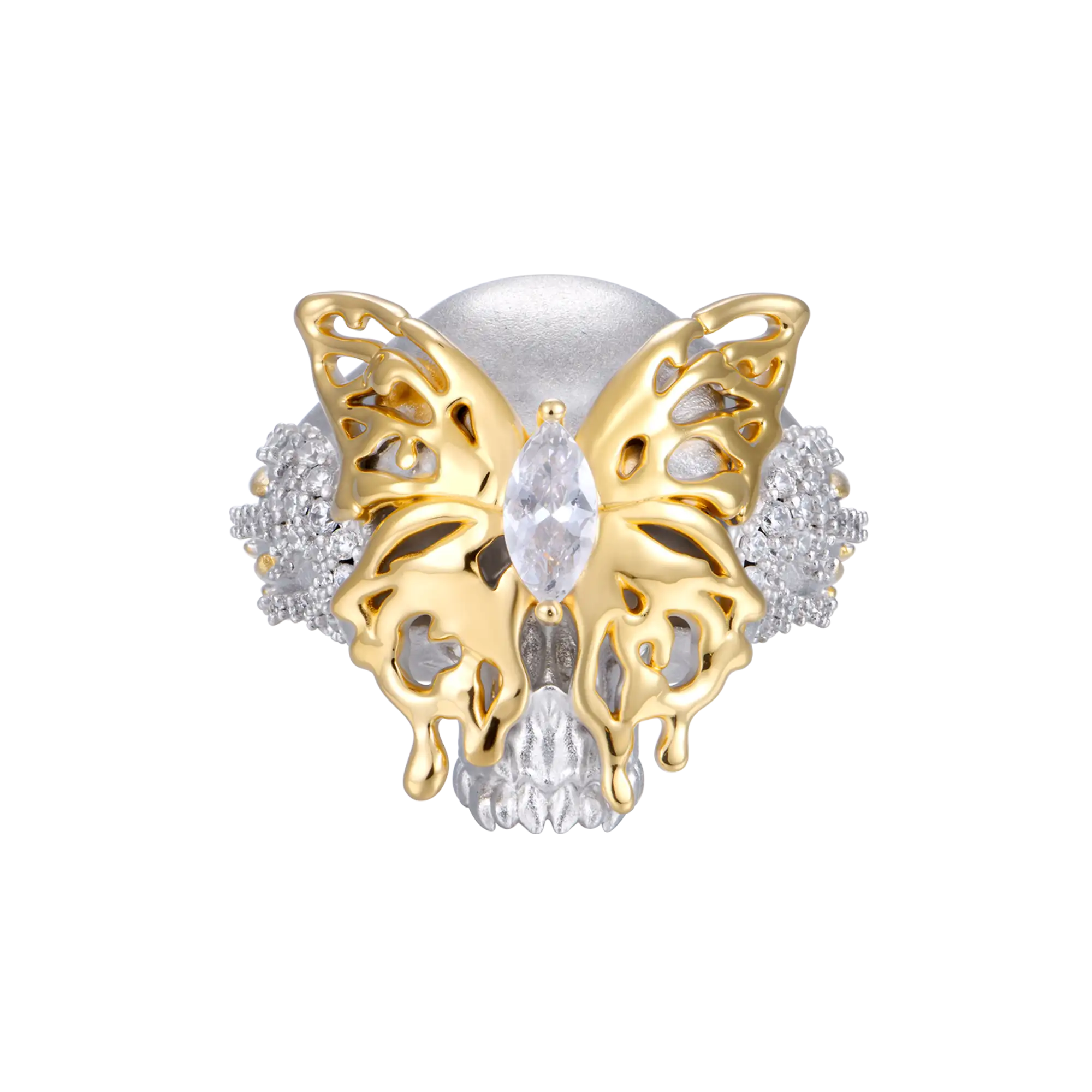 Bague squelette papillon fondant