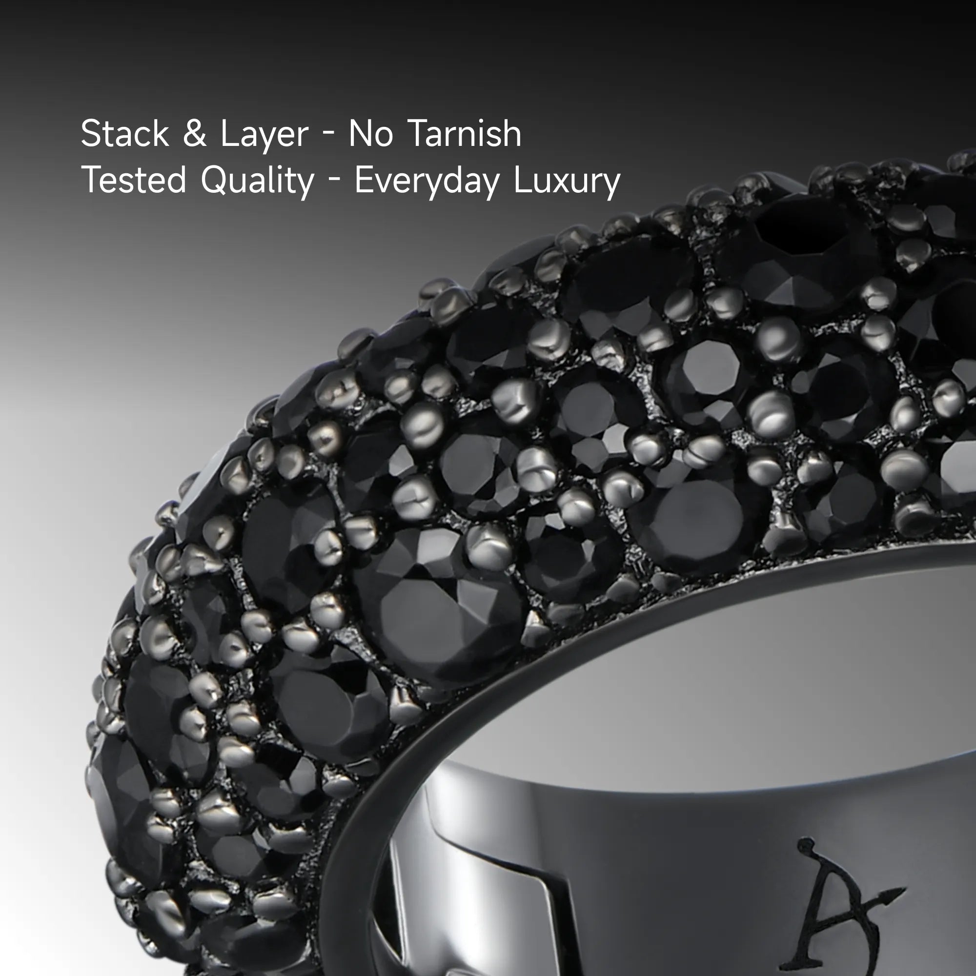 Women's S925 Round Paved Hoop Earring