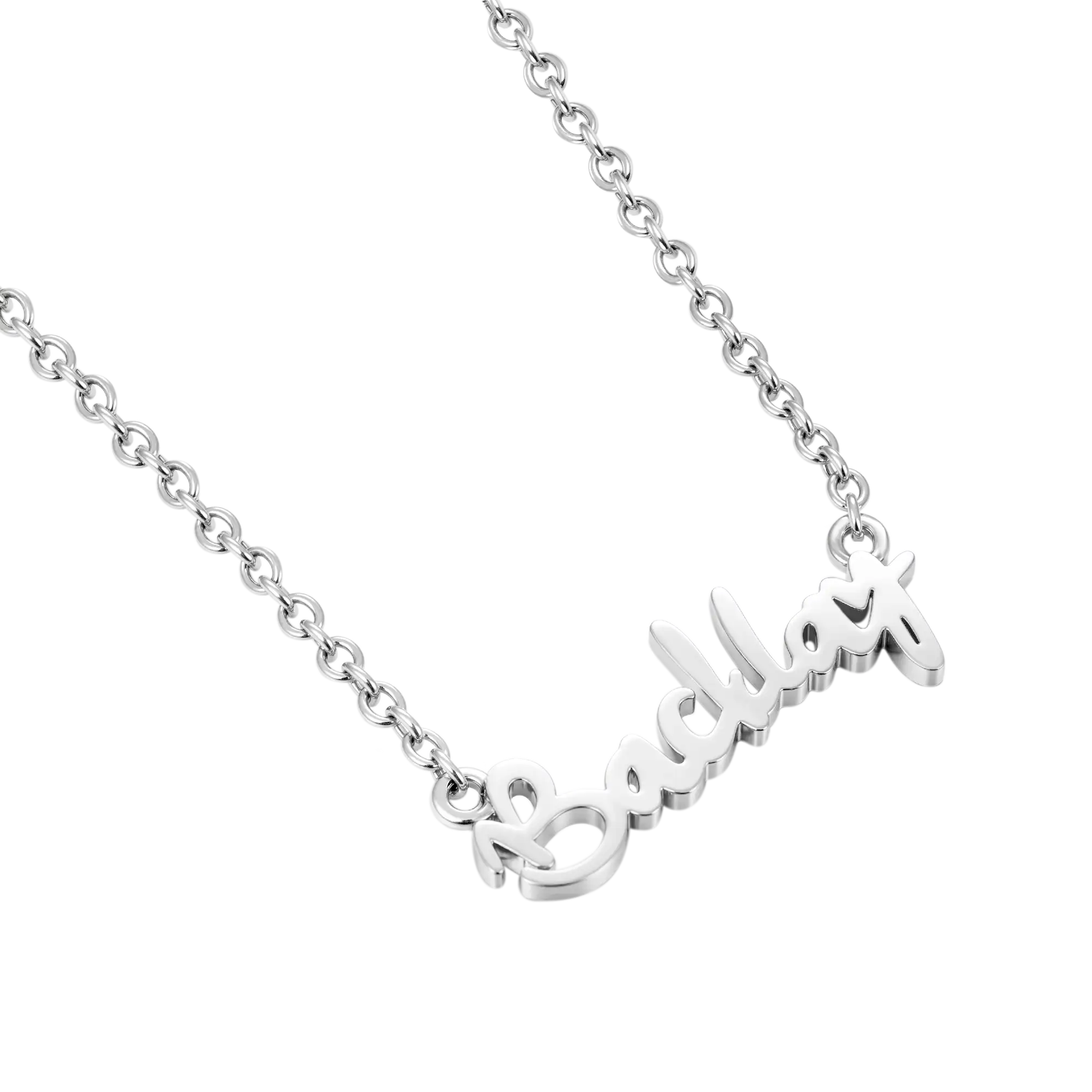 Custom Old English & Manta Name Necklace Set
