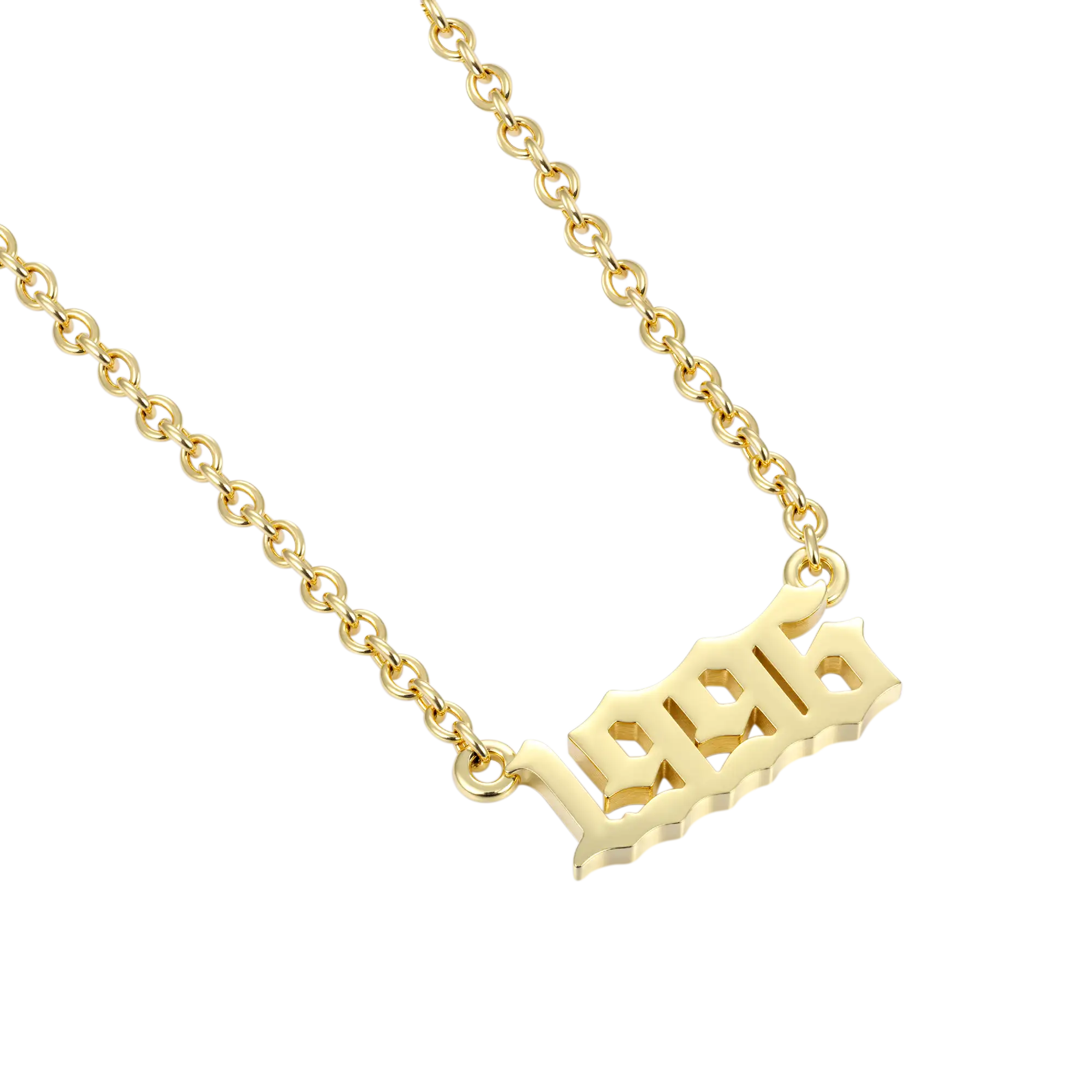 Custom Old English & Manta Name Necklace Set
