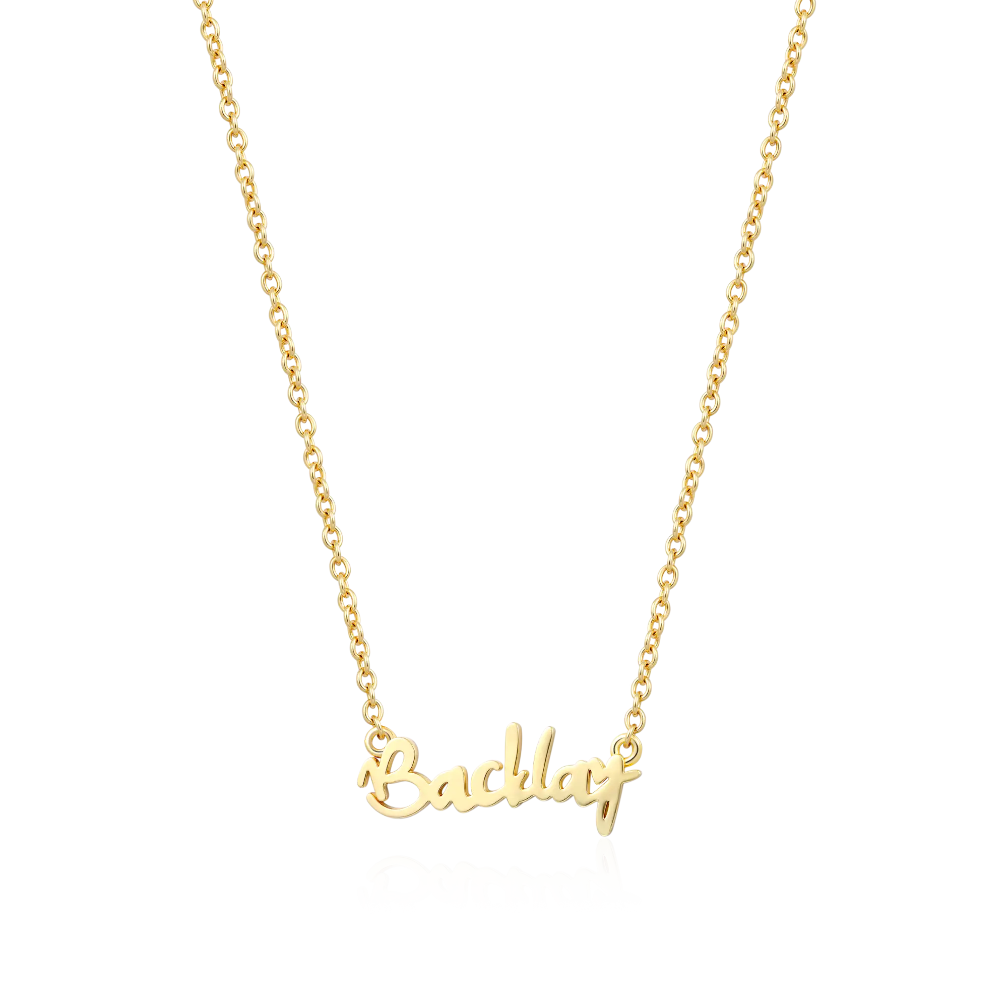 Custom Old English & Manta Name Necklace Set