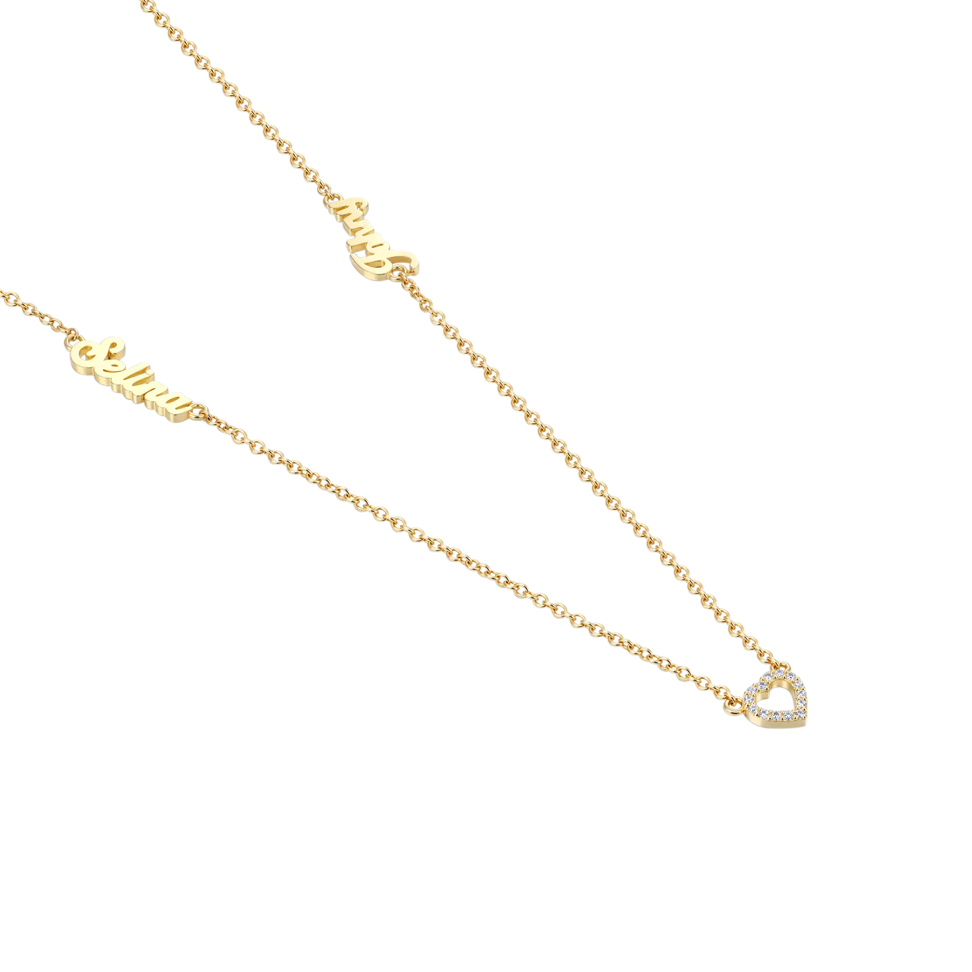 Custom Romantic Name Necklace Set