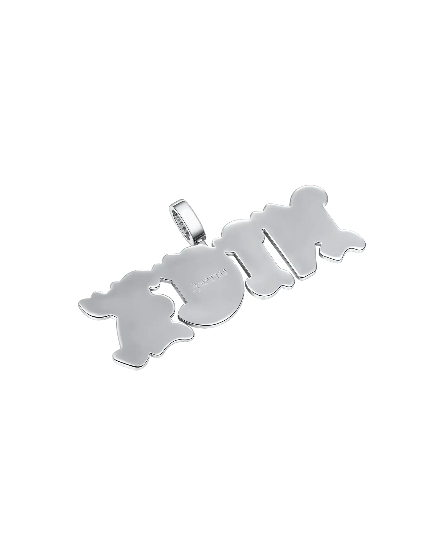 Custom Mini Old English Font Pendant
