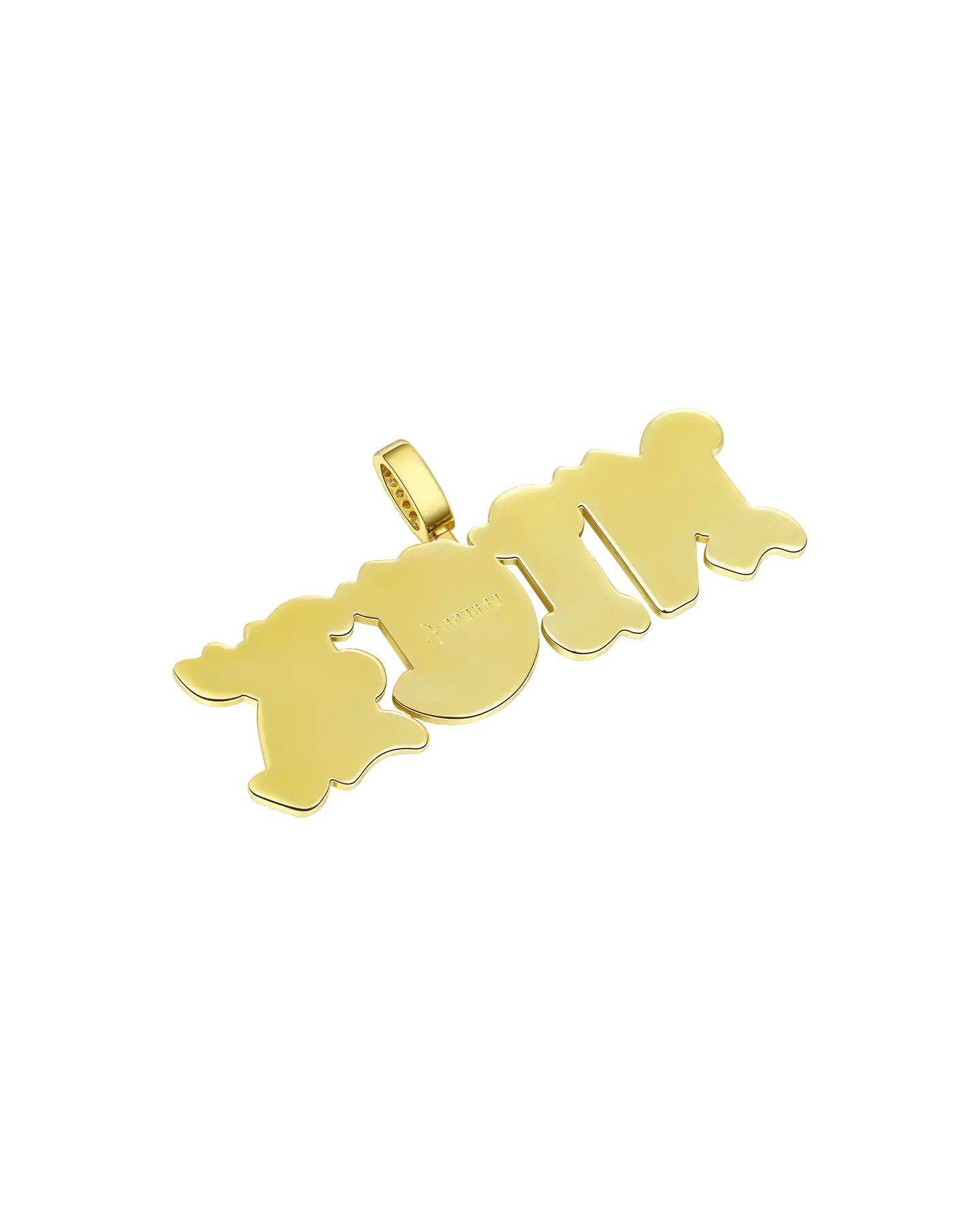 Custom Mini Old English Font Pendant