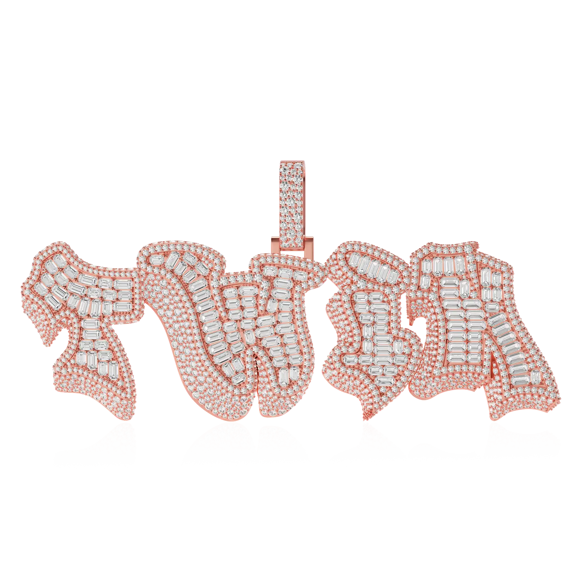 Costeo de letras de fuentes de graffiti en negrita 3D personalizada - 38 mm
