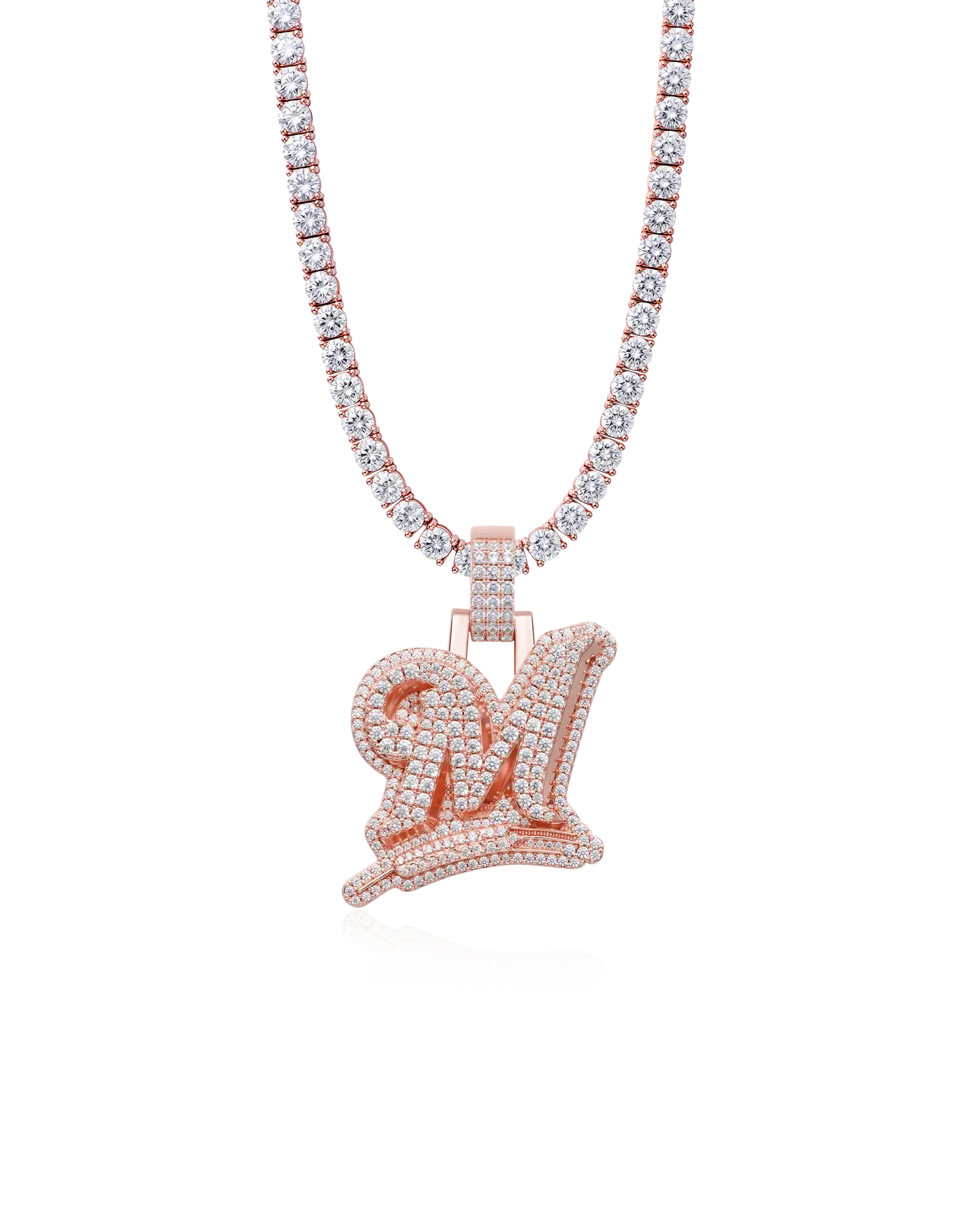 Custom Wheat Ears 3D Letter Pendant