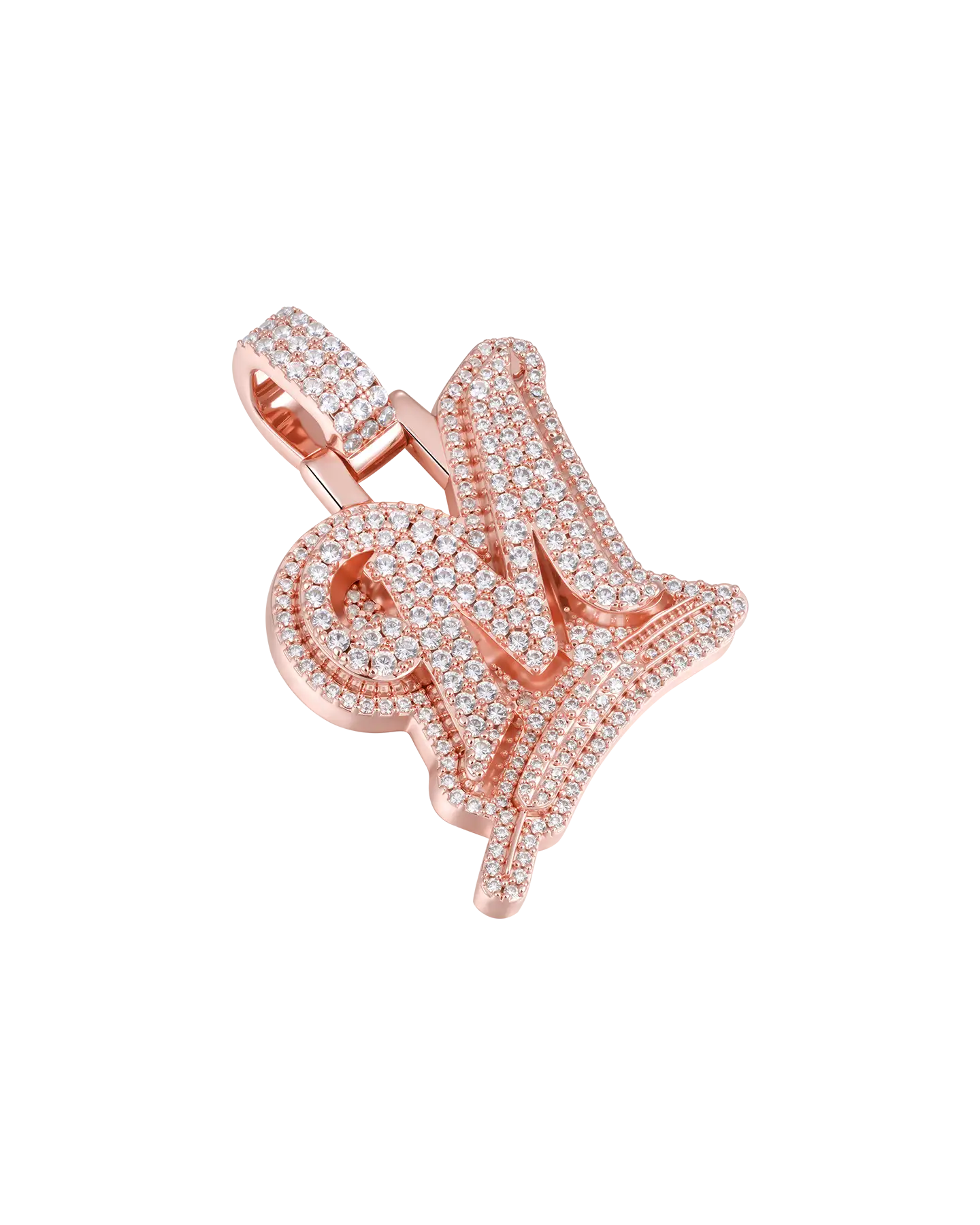 Custom Wheat Ears 3D Letter Pendant