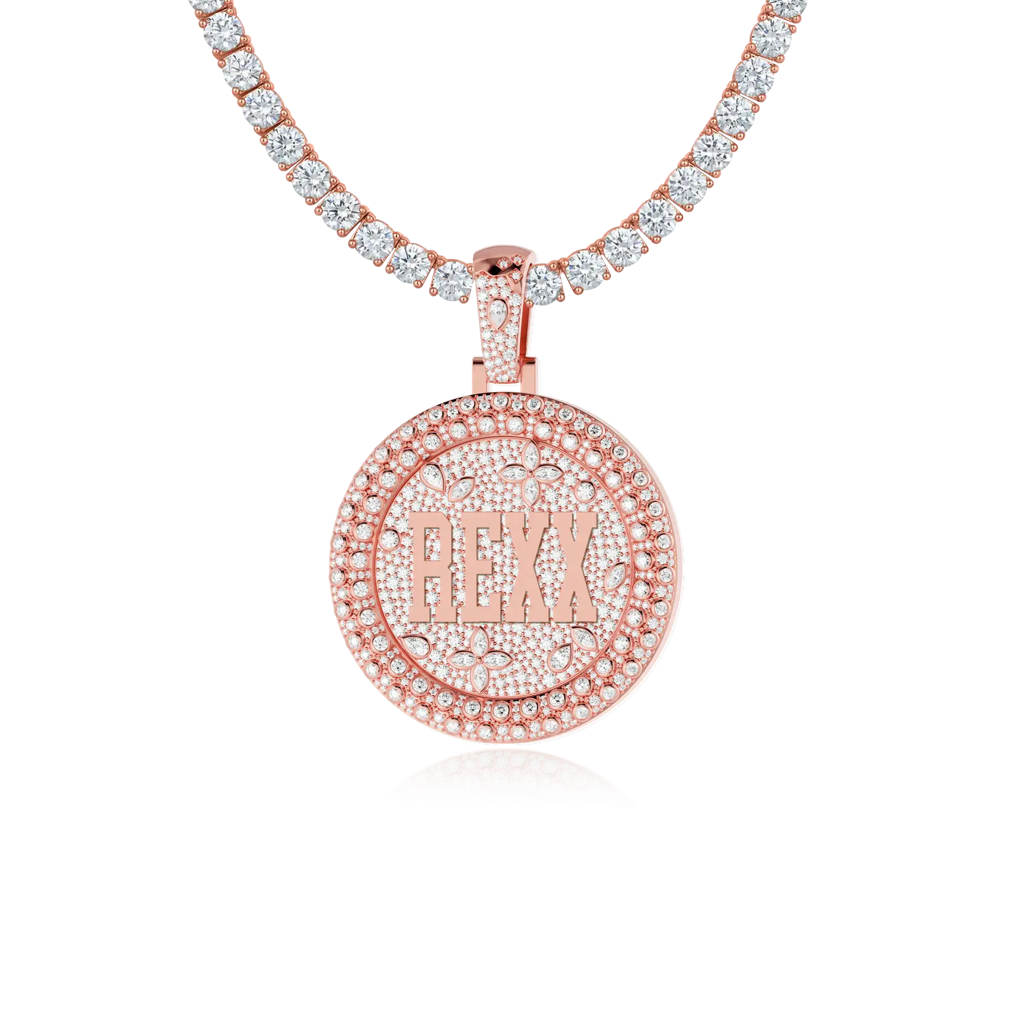 Colgante de disco giratorio personalizado-38 mm