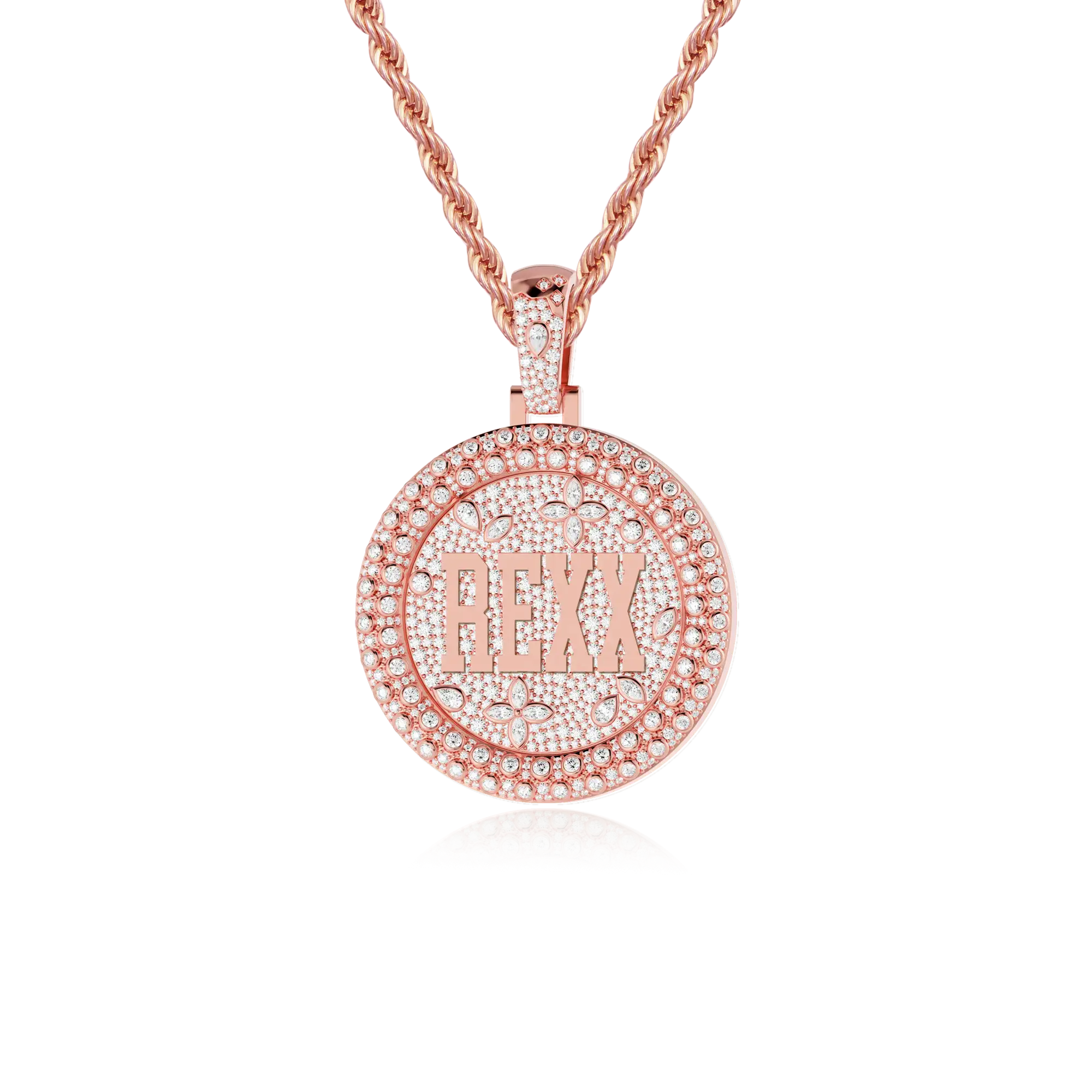 Colgante de disco giratorio personalizado-38 mm