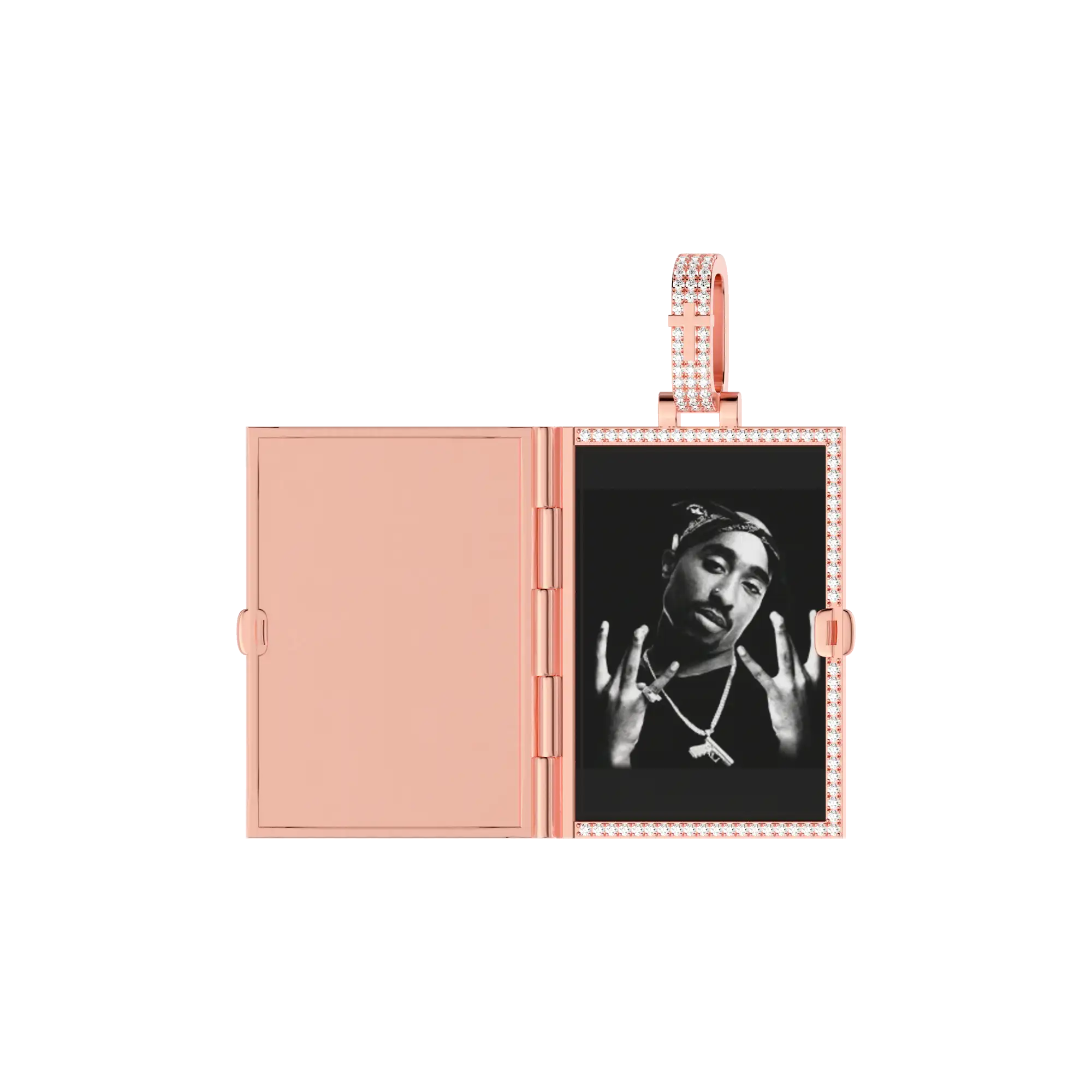 Custom Ice Bible Photo Pendant - 51mm