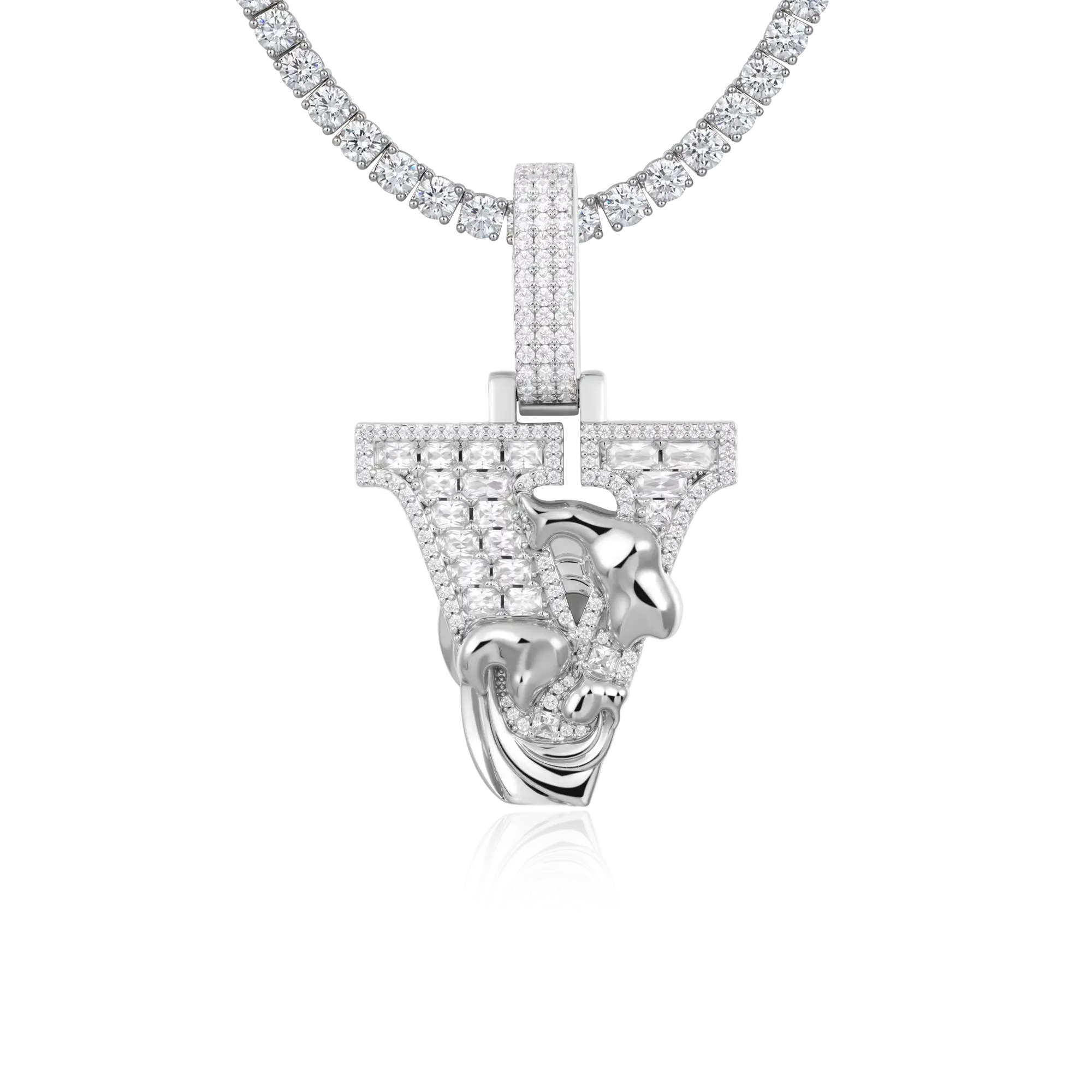 Custom Wave Font Pendant