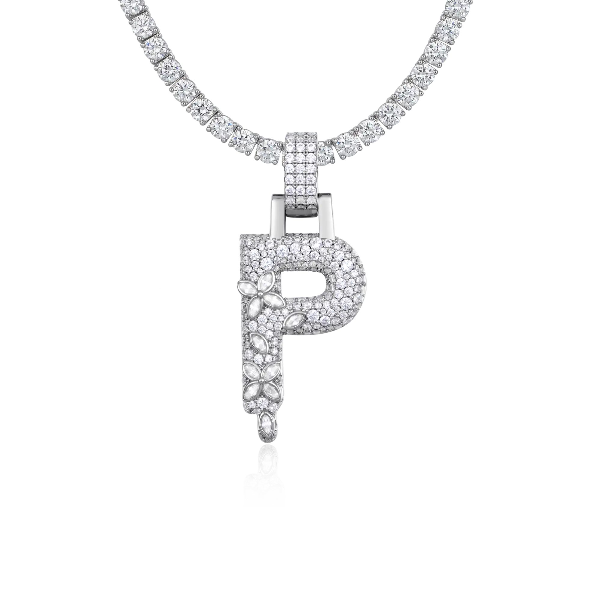 Custom Four Leaf Clover Font Pendant