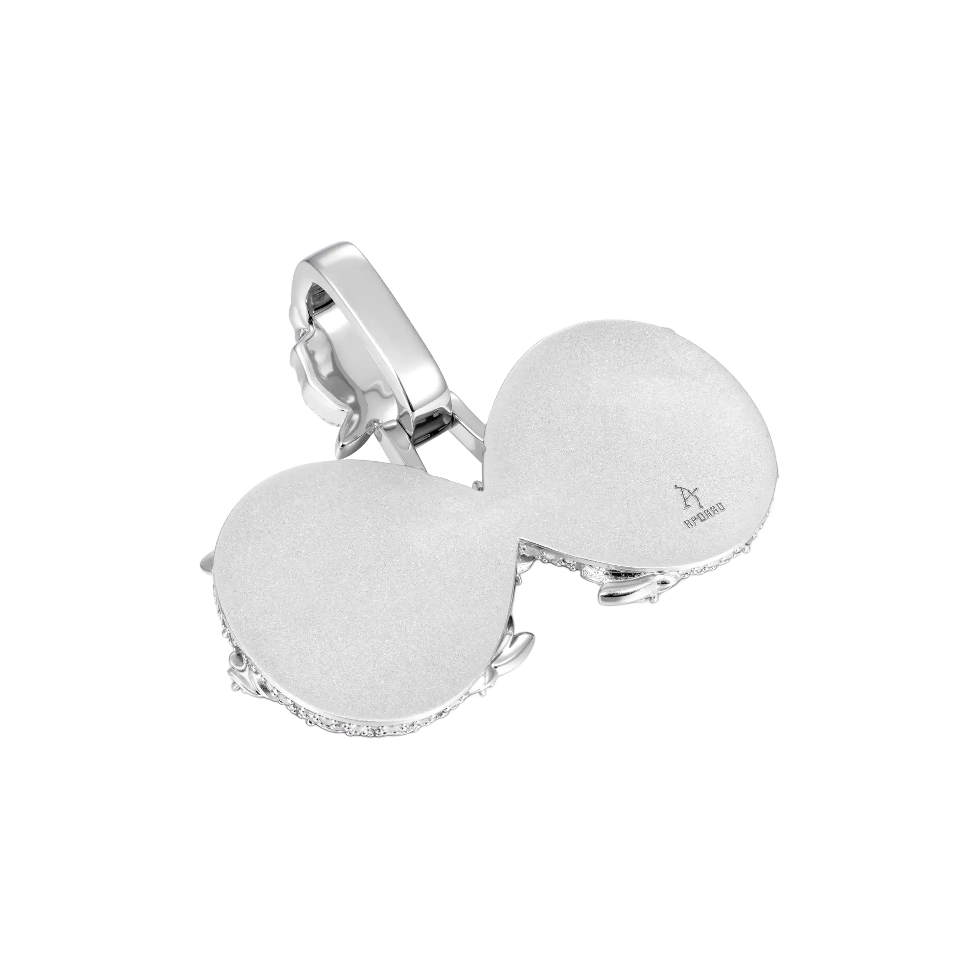 Custom Rose Infinity Frame Pendant-51mm