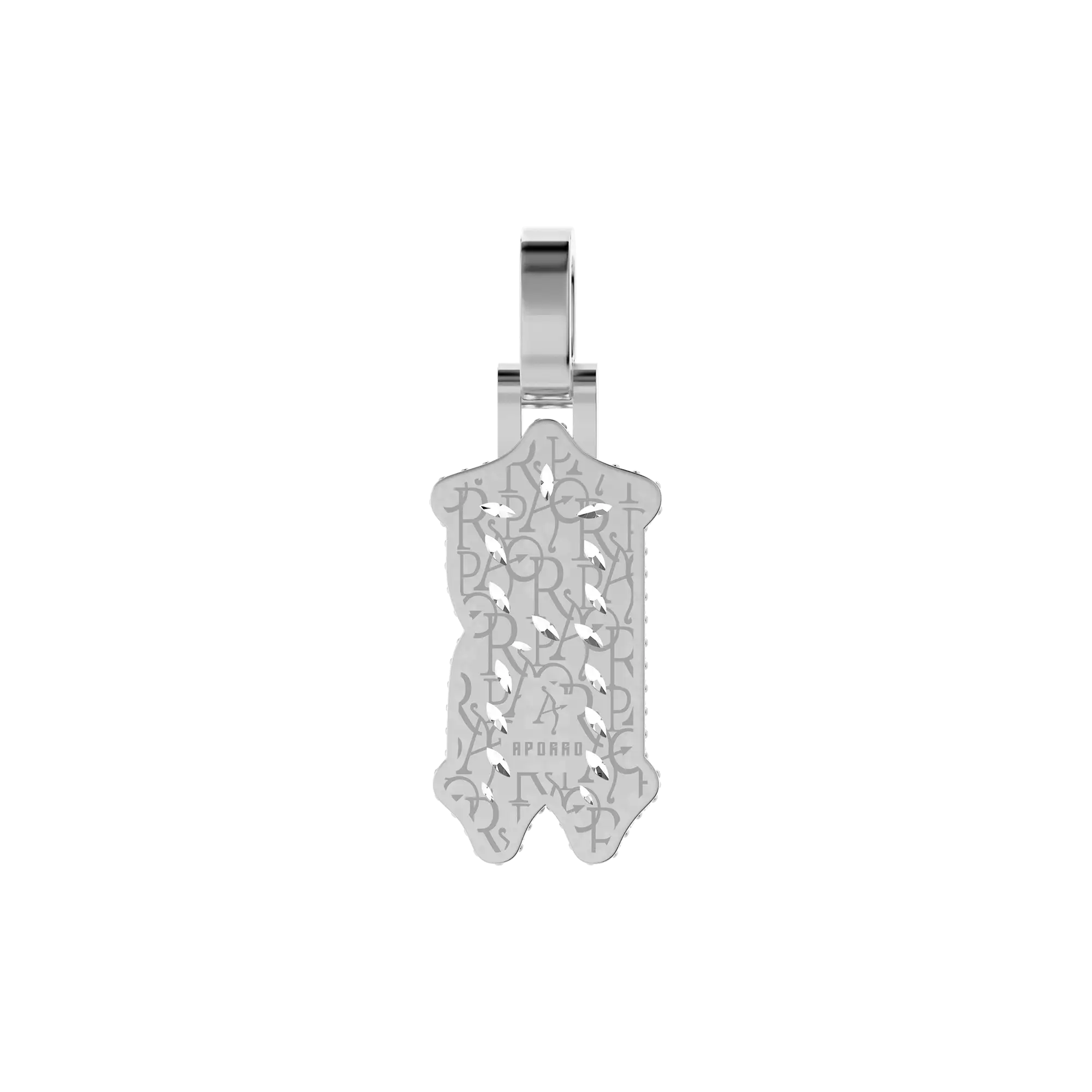 Custom Shaped Diamond Gothic Font Pendant-30mm