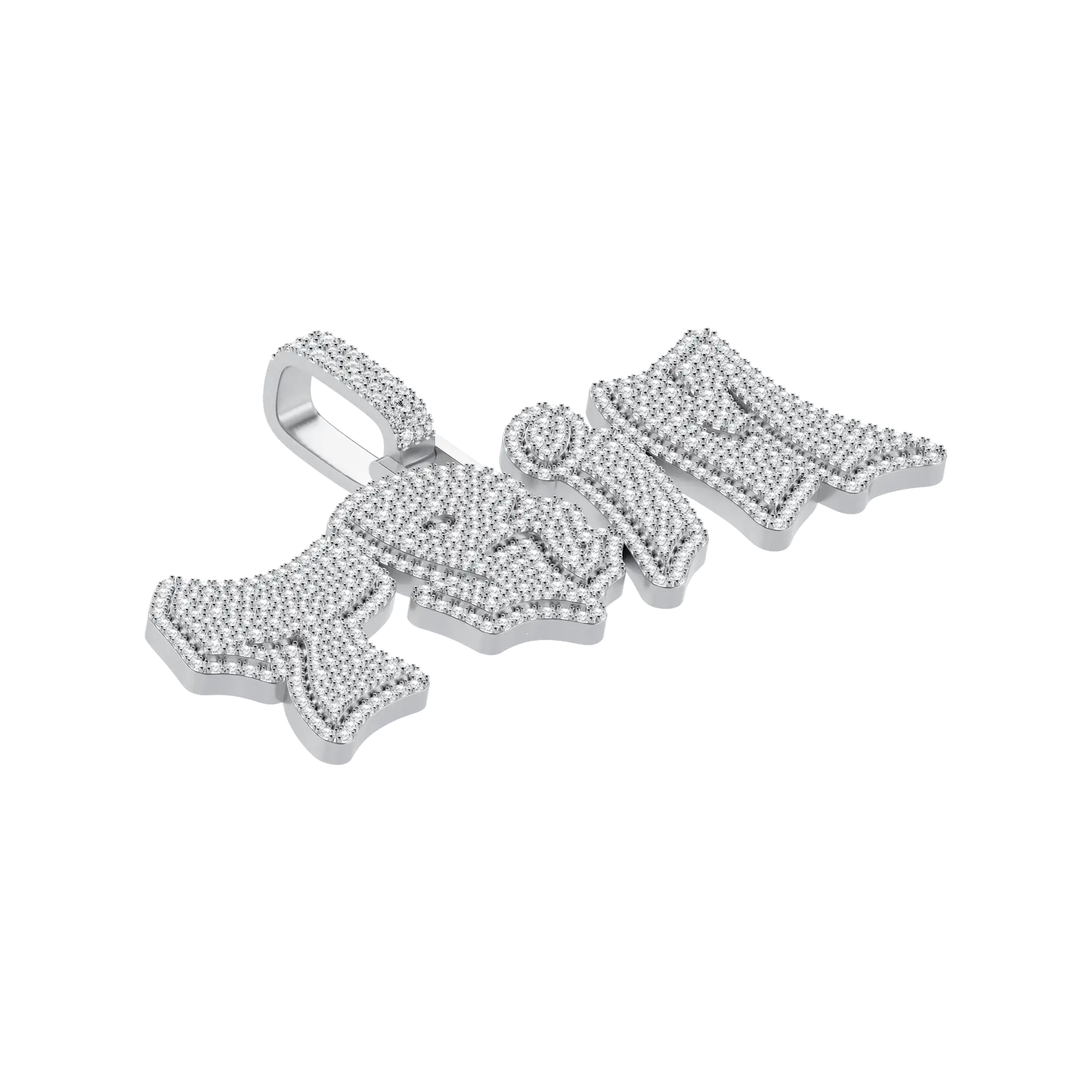 Costeo de letras de fuentes de graffiti en negrita 3D personalizada - 38 mm