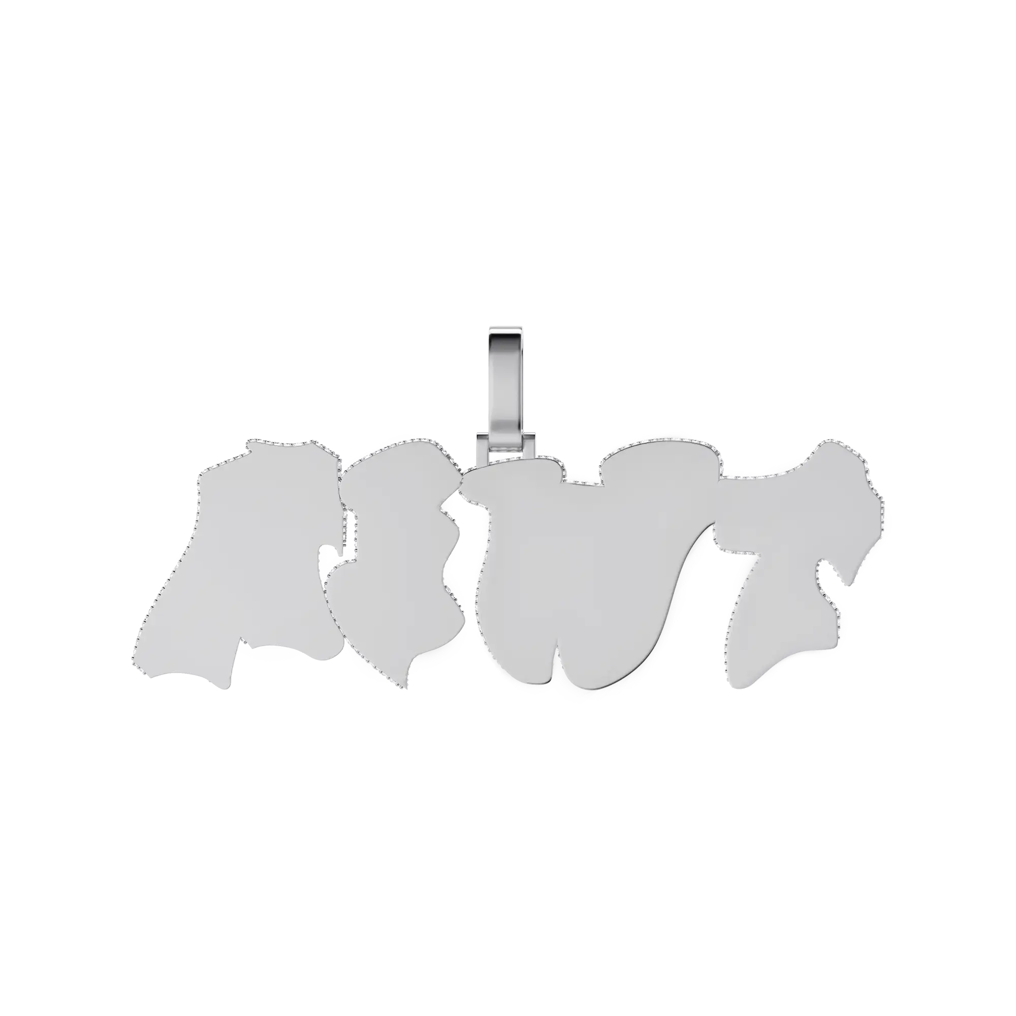 Costeo de letras de fuentes de graffiti en negrita 3D personalizada - 38 mm