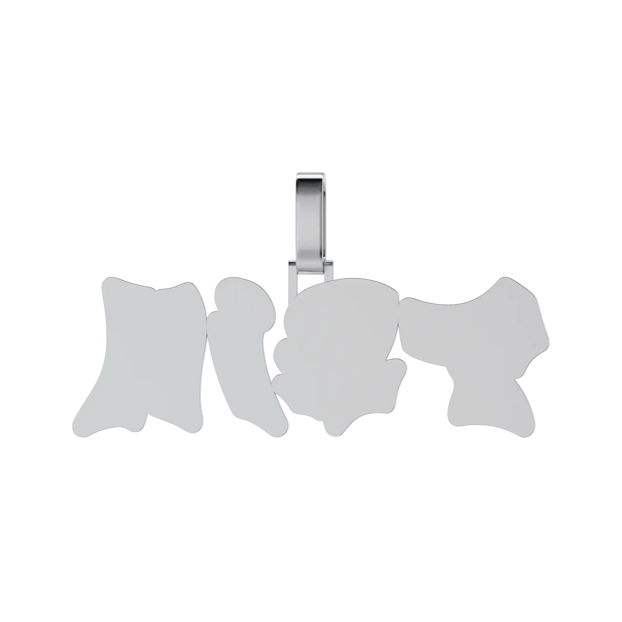 Coste de letra de fuente de graffiti de doble capa personalizada - 30 mm