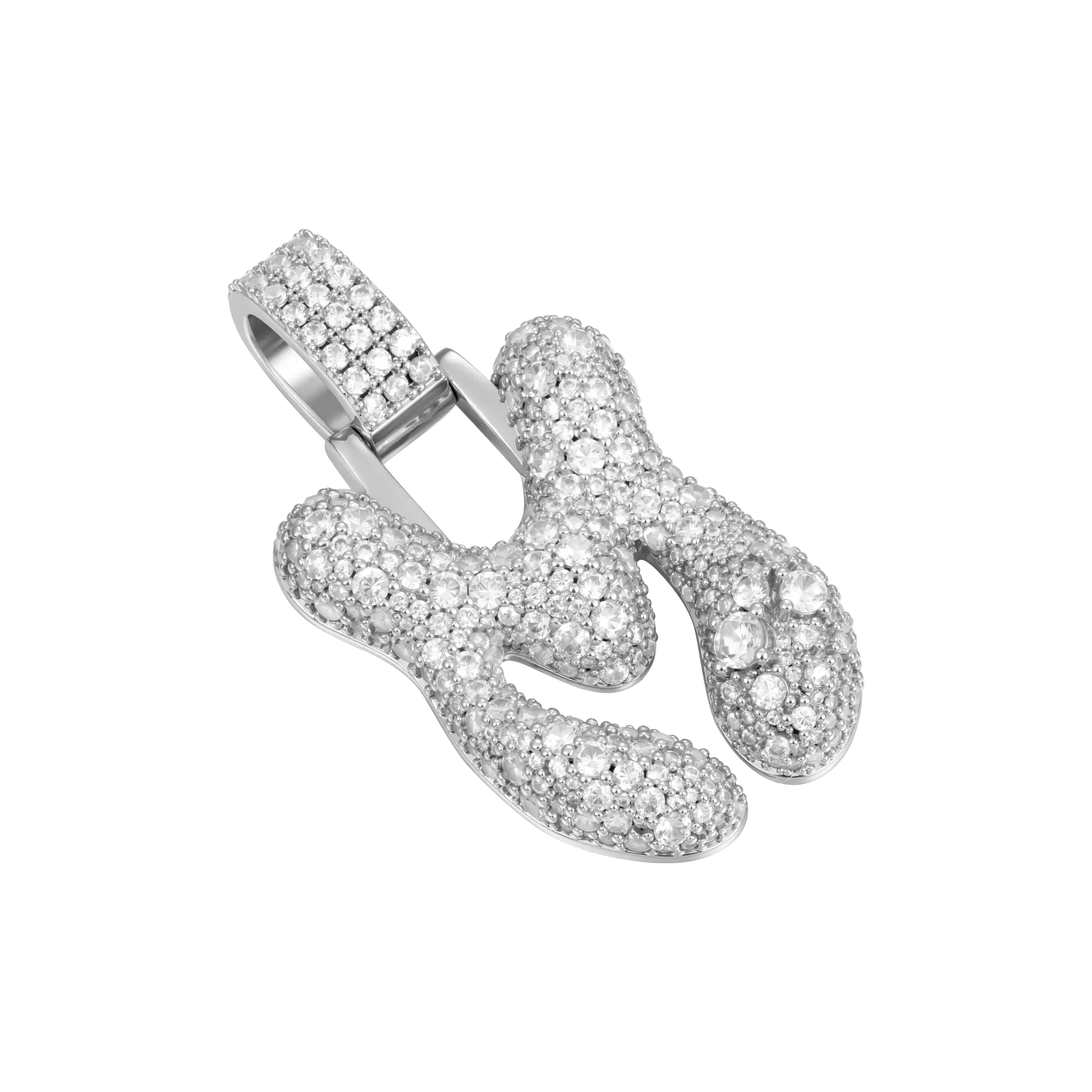 Custom Bubble Font Pendant - 30mm