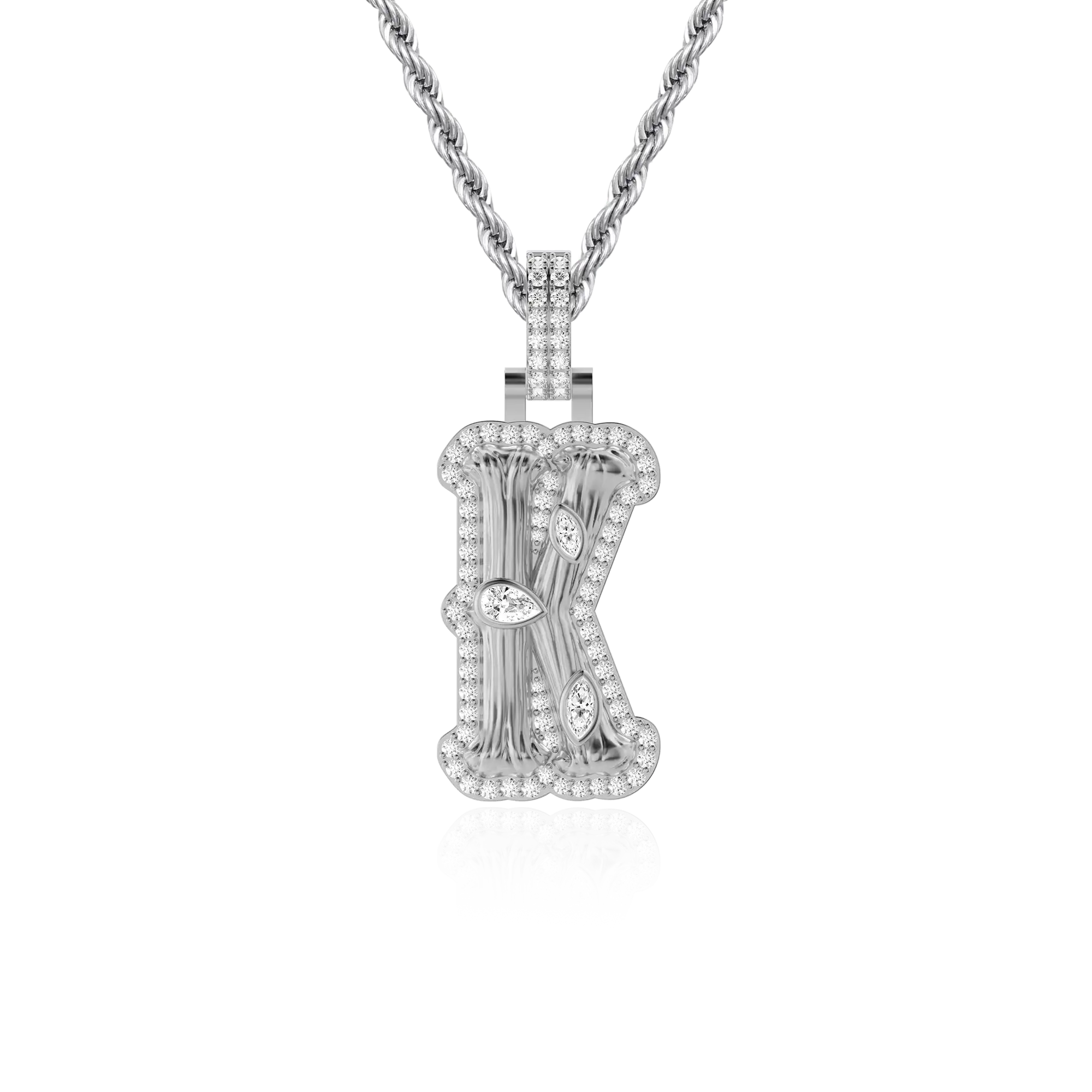 Custom Bone Font Pendant