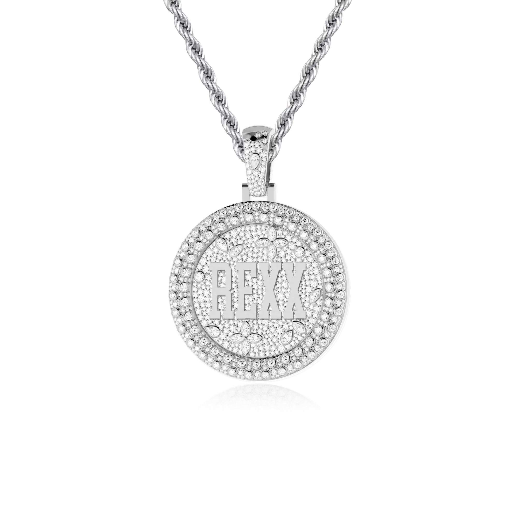 Colgante de disco giratorio personalizado-38 mm