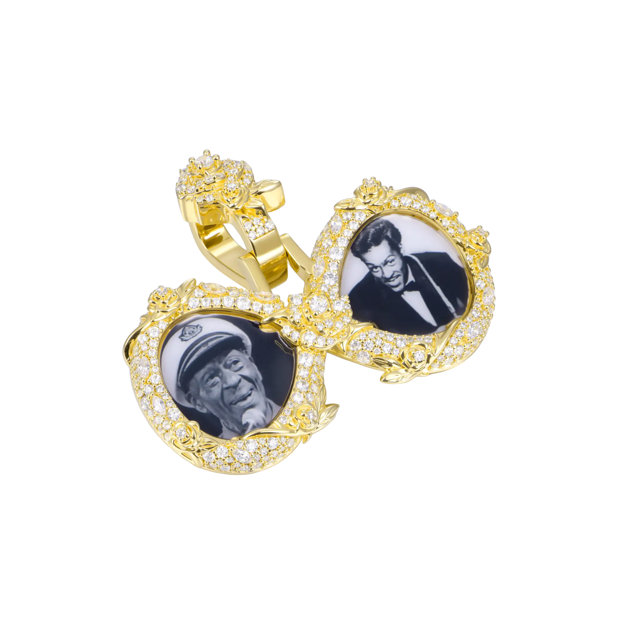 Custom Rose Infinity Frame Pendant-51mm