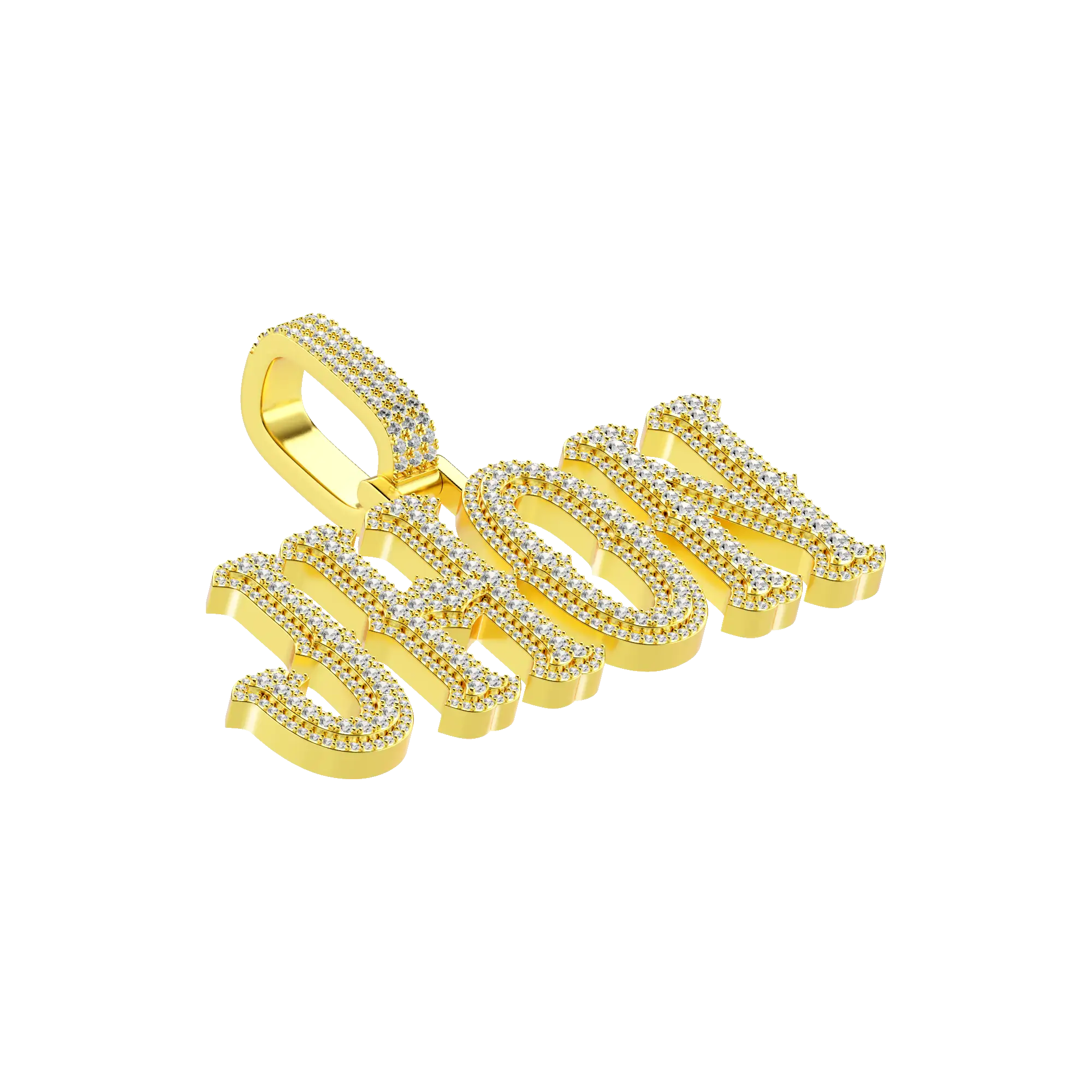Police bosox personnalisée PENSANT GOLD PENDANT