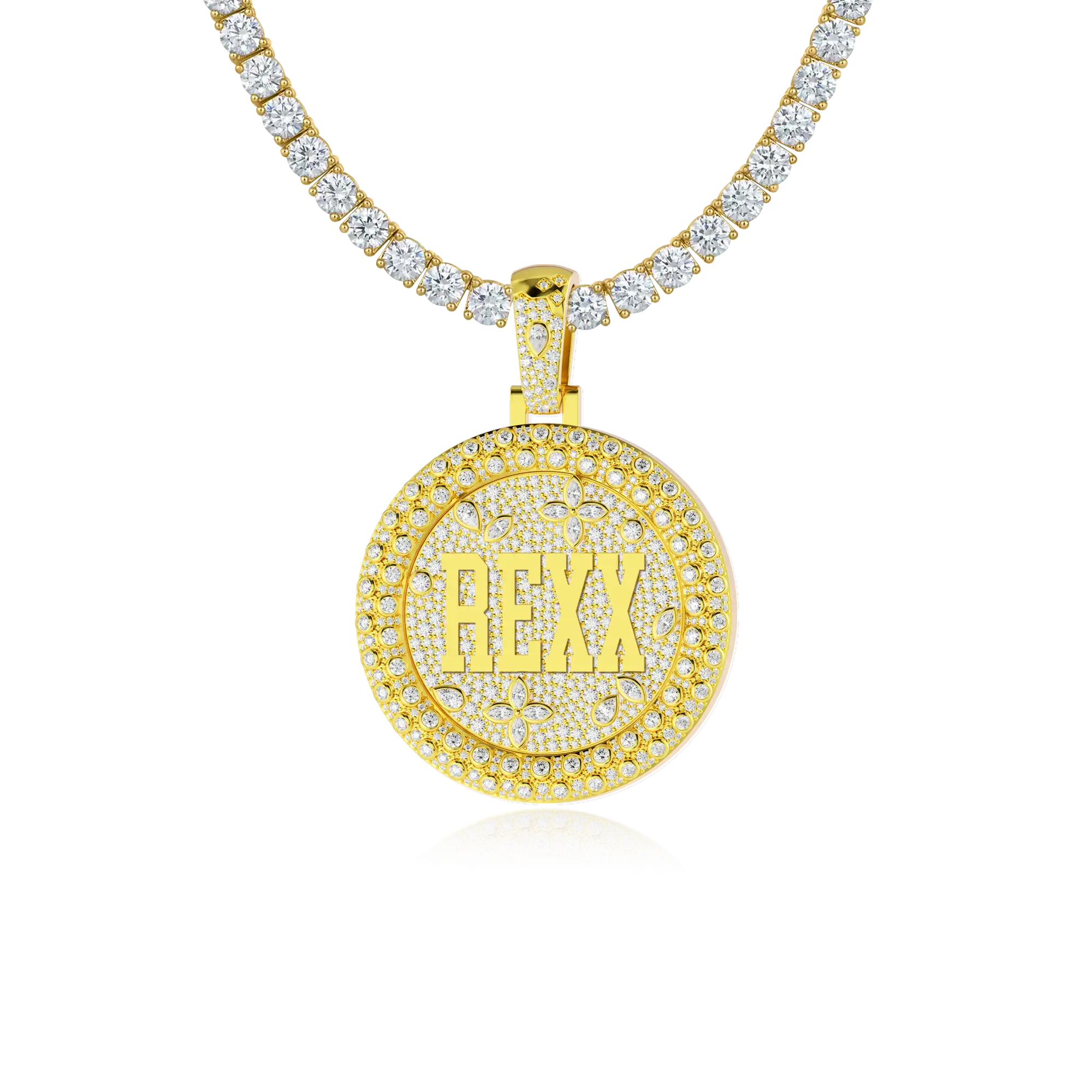 Custom Rotating Disc Pendant-38mm