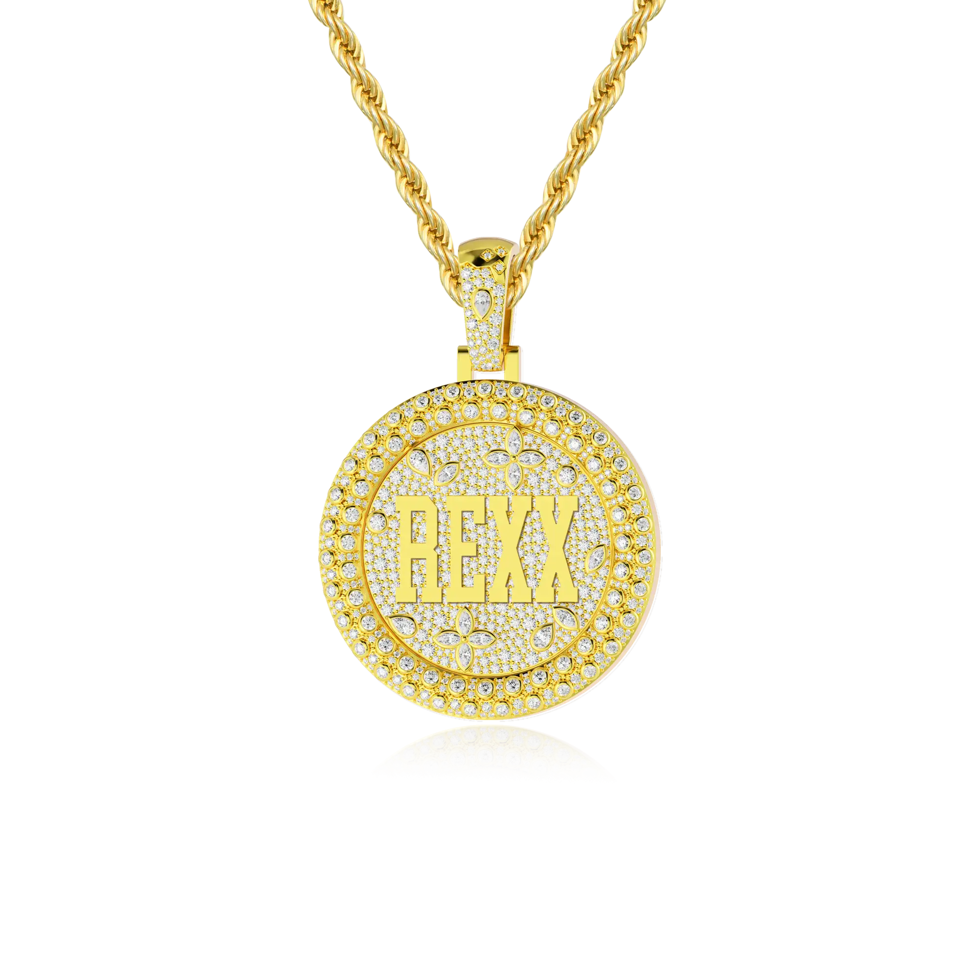 Colgante de disco giratorio personalizado-38 mm