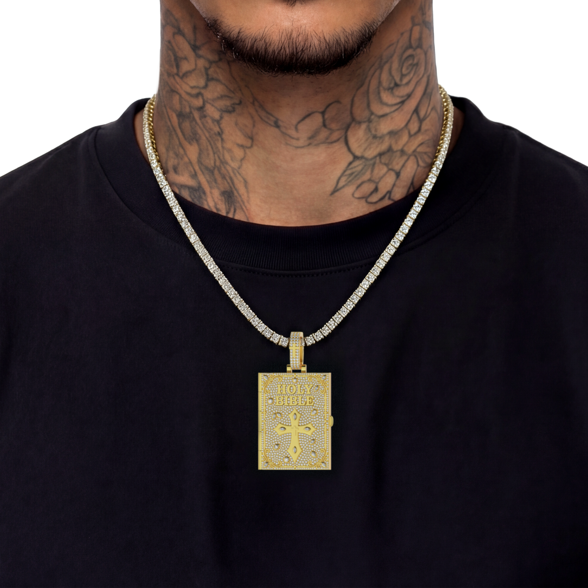 Custom Ice Bible Photo Pendant - 51mm